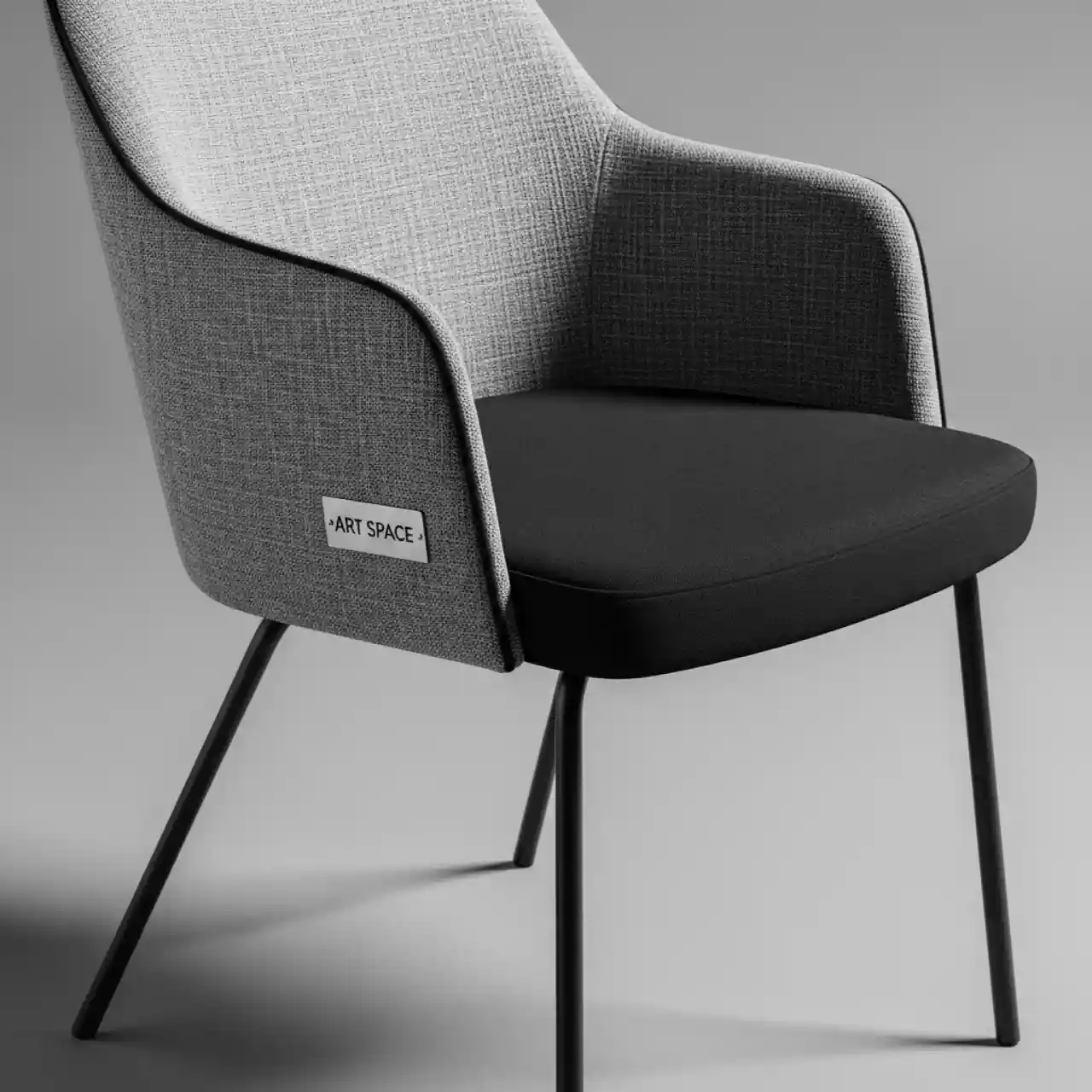 Аренда Стул Iso ткань серый черный в гранд-отеле «Жемчужина» — ART SPACE