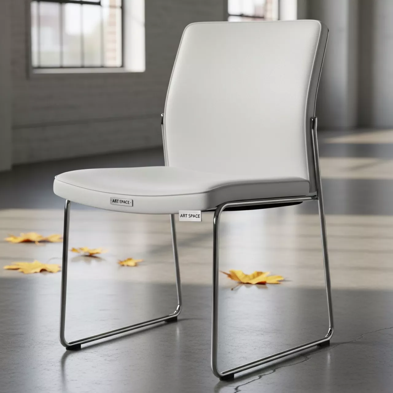 Аренда Стул Izo кожзам белый в парке «Ривьера» — ART SPACE