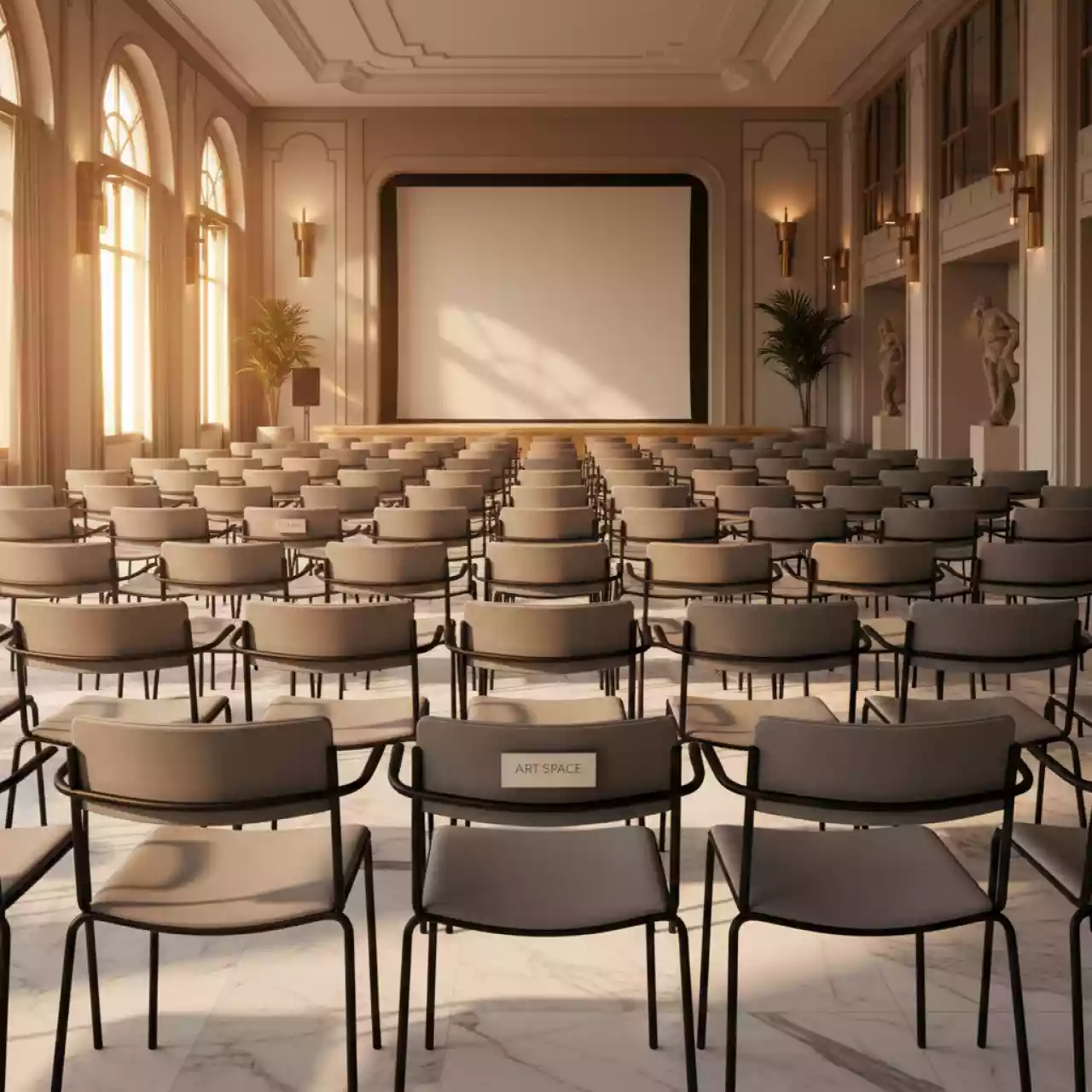 Аренда Стул ИЗО пластиковый серый в Radisson Collection Paradise — ART SPACE