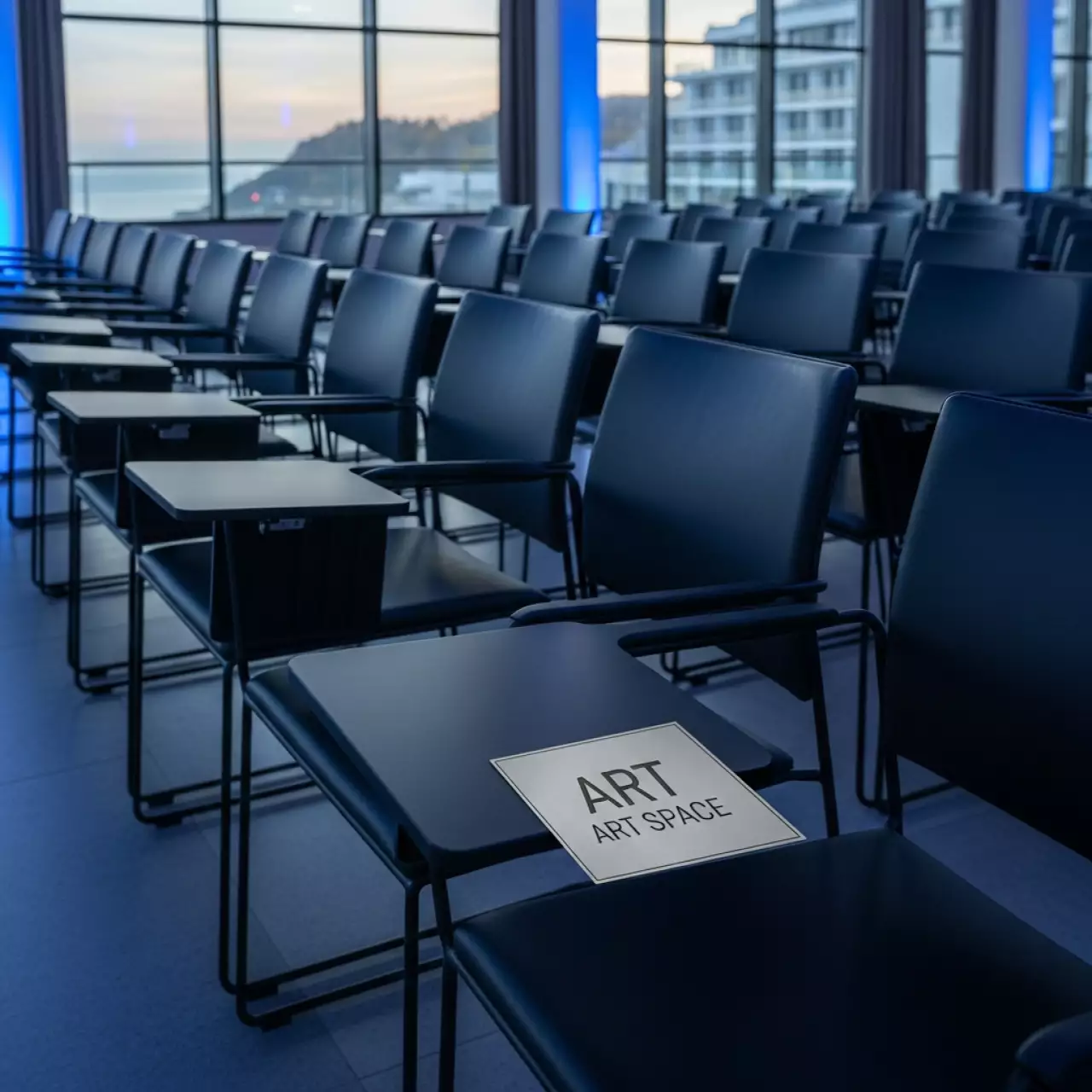 Аренда Стул ИЗО с пюпитром черный экокожа в гранд-отеле «Жемчужина» — ART SPACE