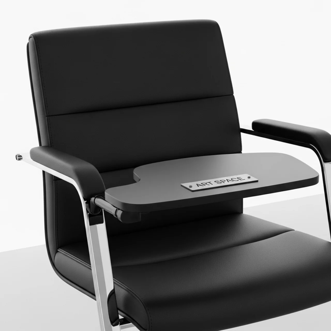 Аренда Стул ИЗО с пюпитром черный из экокожи в санатории «Русь» — ART SPACE