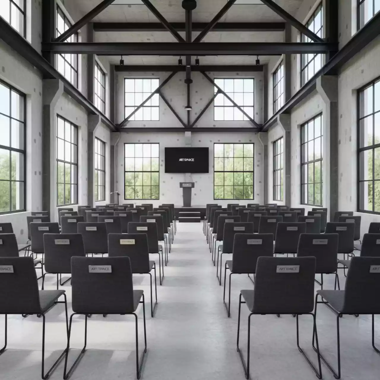 Аренда Стул ИЗО серый из ткани GR в банкетном зале «Дельфин» — ART SPACE