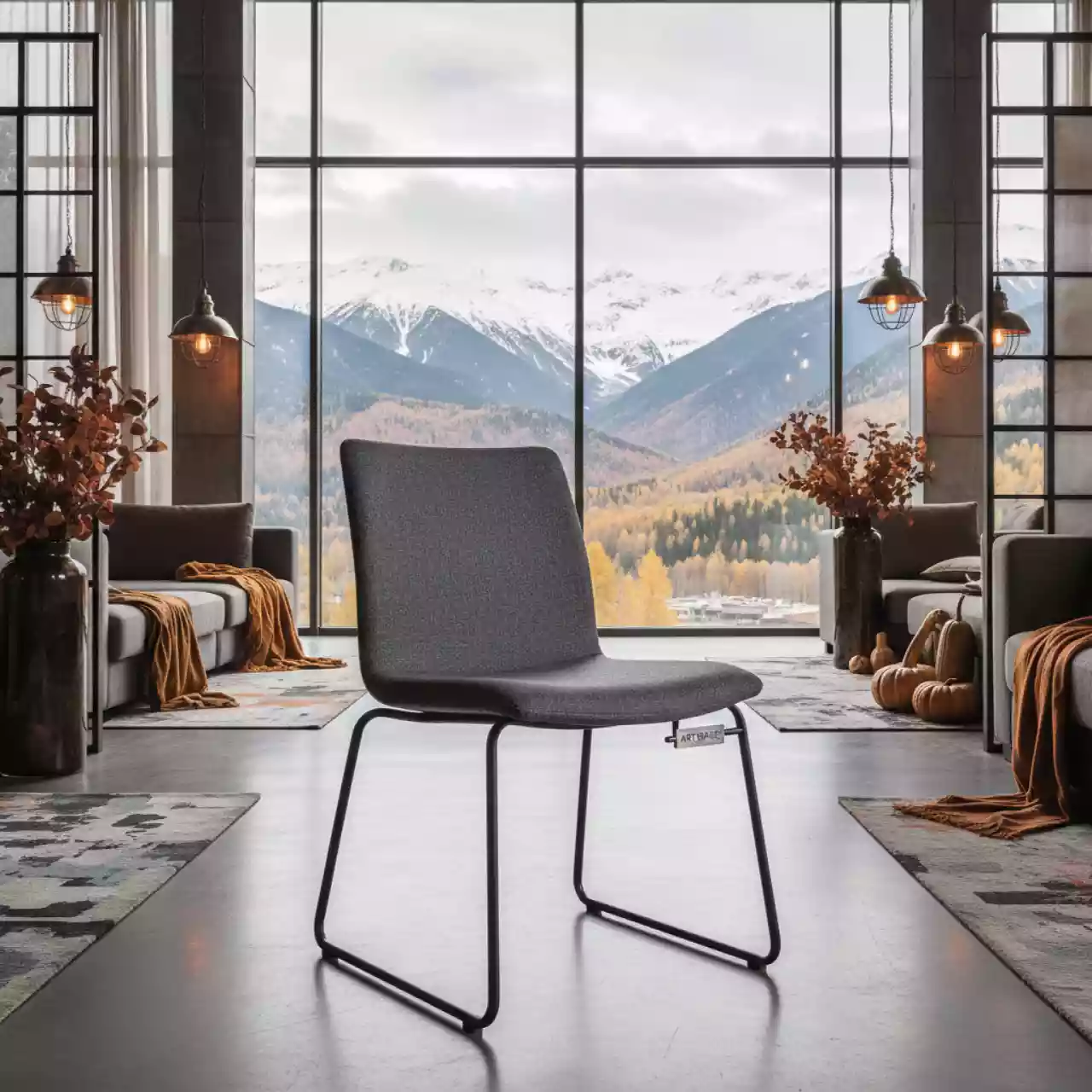 Аренда Стул ИЗО серый ткань GR в Rixos Krasnaya Polyana — ART SPACE