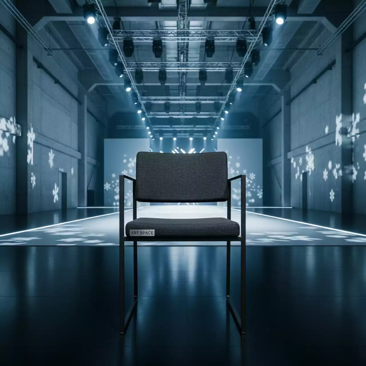 Аренда Стул Izo ткань черный в VK Stadium Sirius — ART SPACE