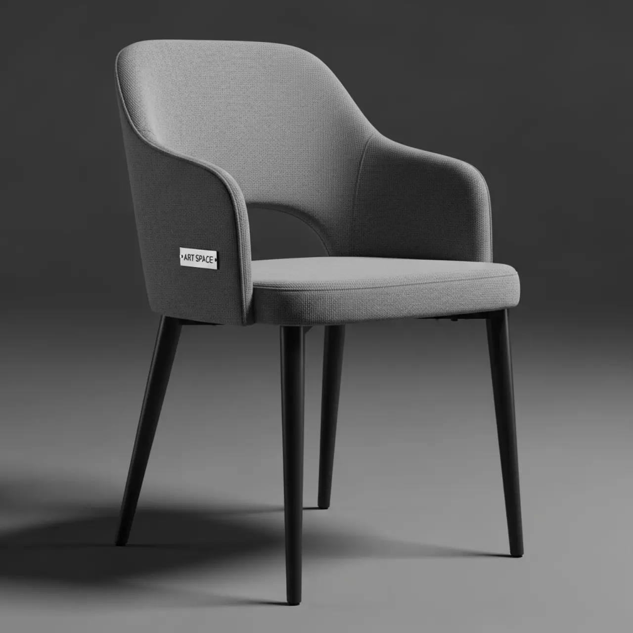 Аренда Стул Izo ткань серый в ресторане «Brunello» — ART SPACE