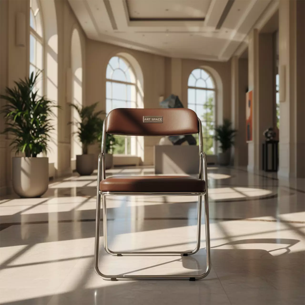 Аренда Стул Joker коричневый складной в Grand Karat Sochi — ART SPACE