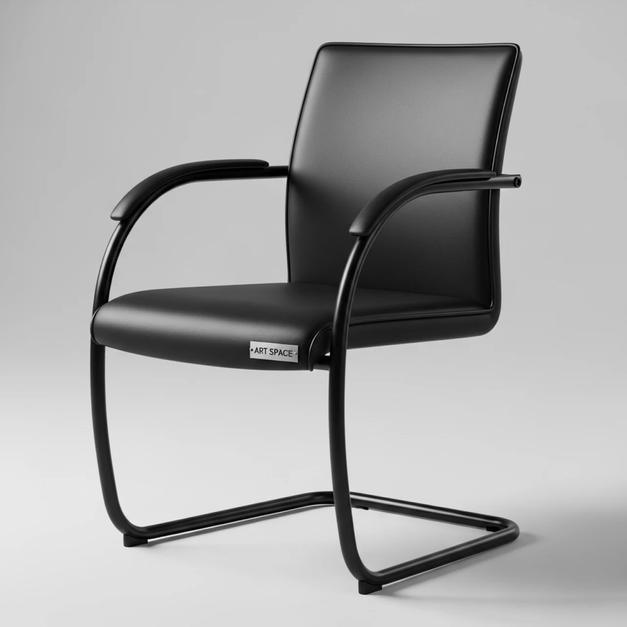 Аренда Стул K черная кожа в Cosmos Sochi Hotel — ART SPACE