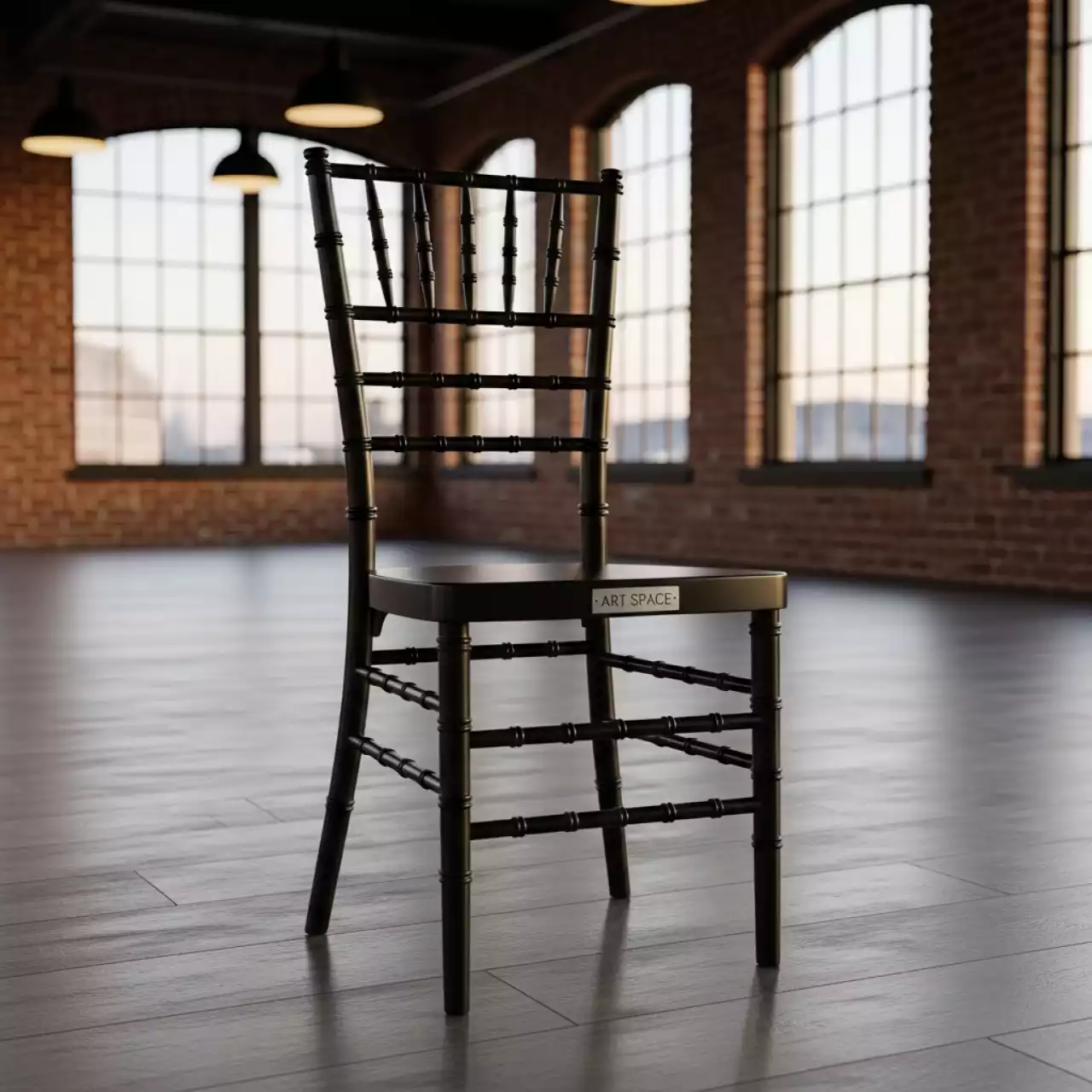 Аренда Стул Кьявари черный деревянный в зале «Чайка» (Морпорт) — ART SPACE