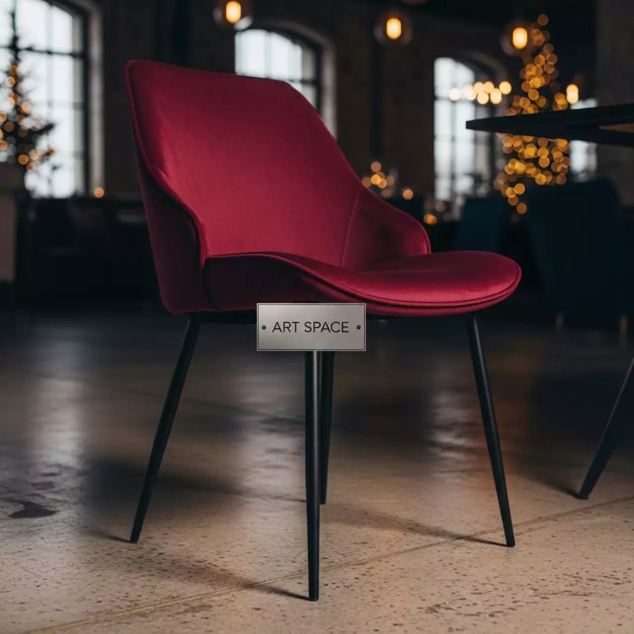 Аренда Стул каркас черный бордовый Gobel в City Park Hotel Sochi — ART SPACE