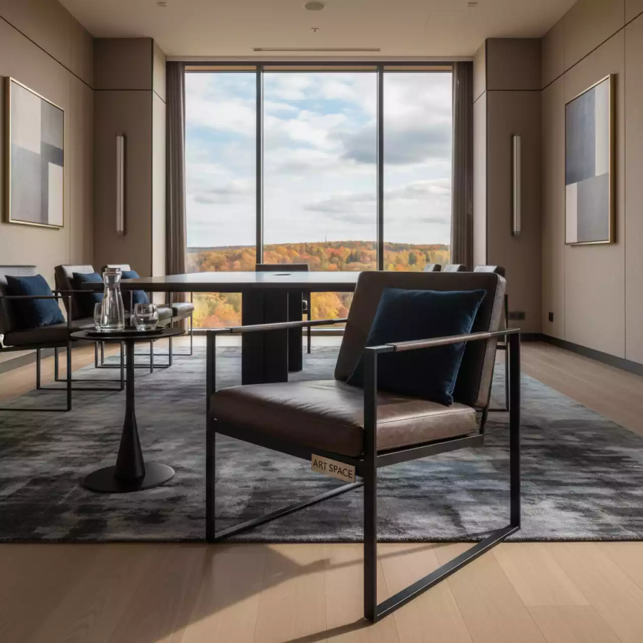 Аренда Стул каркас черный темно коричневый Gobel в санатории «Металлург» — ART SPACE