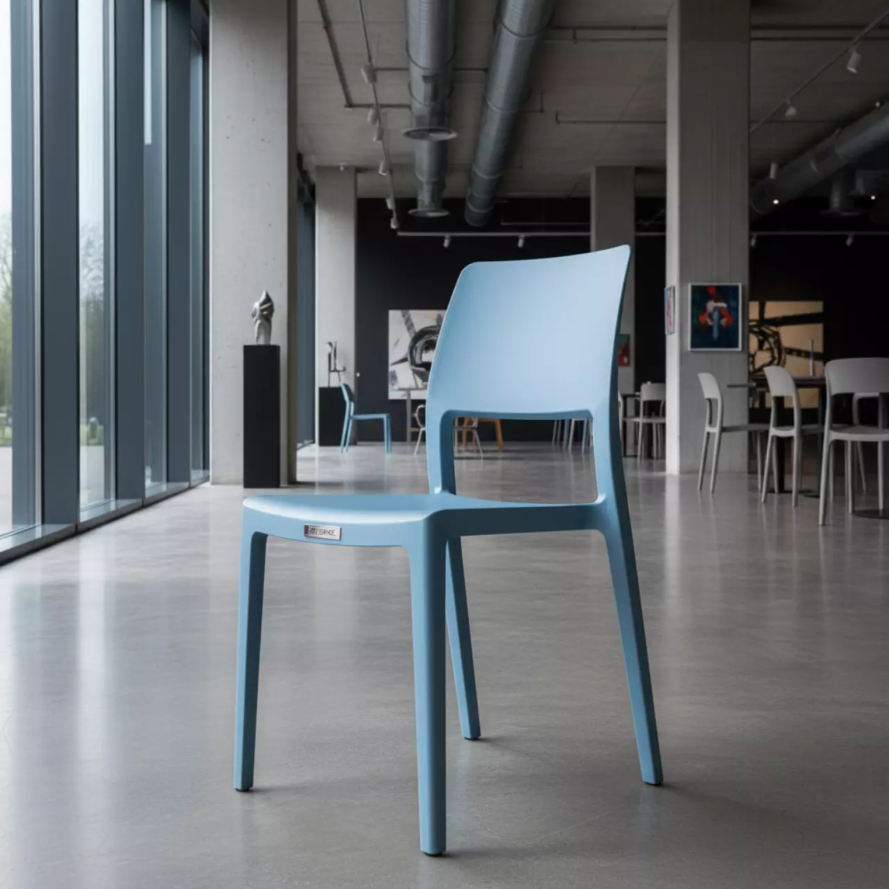 Аренда Стул Kate пластиковый голубой в ресторане «D.O.M» — ART SPACE