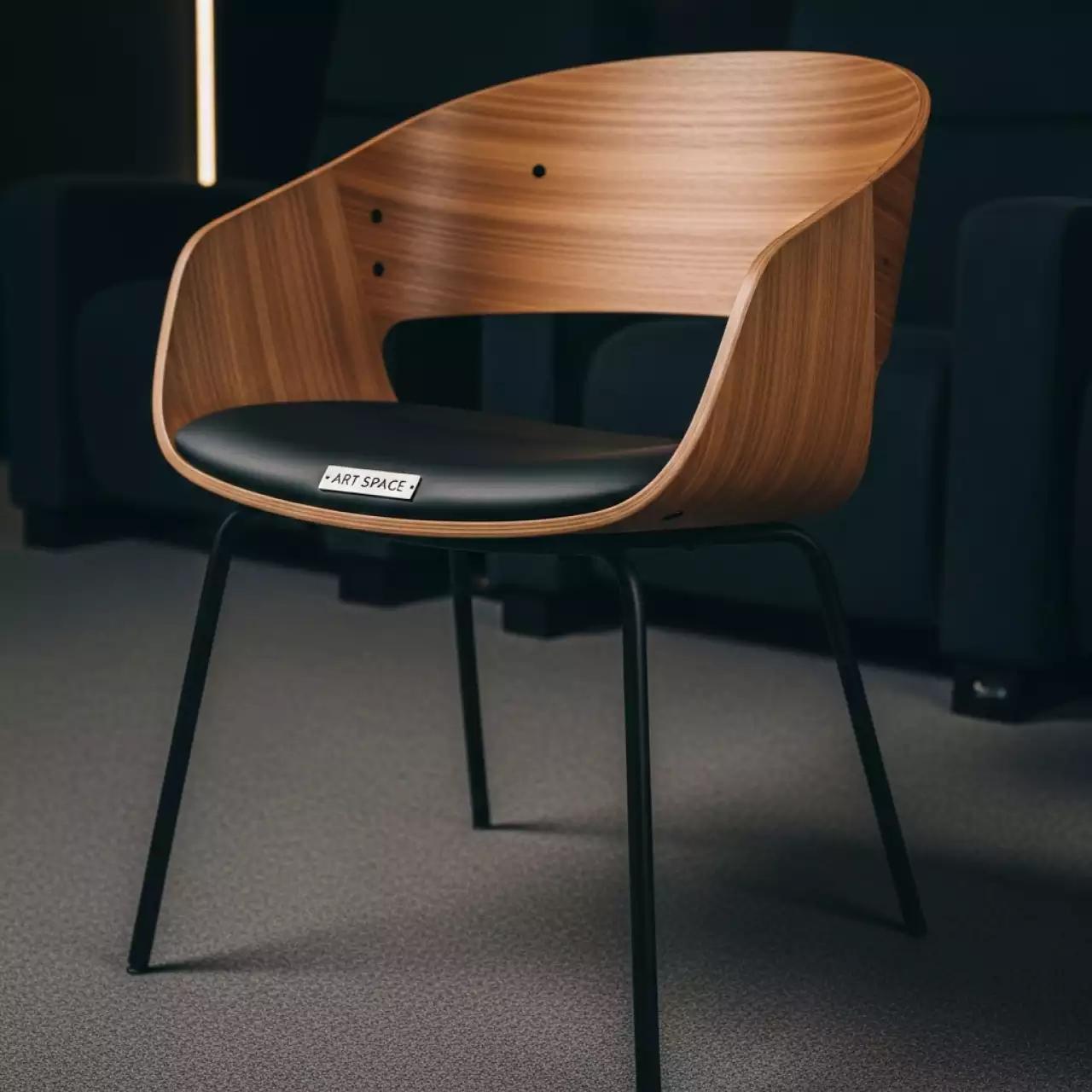 Аренда Стул Kato сиденье экокожа деревянная спинка металлические ножки в Поляна 1389 Отель и Спа — ART SPACE