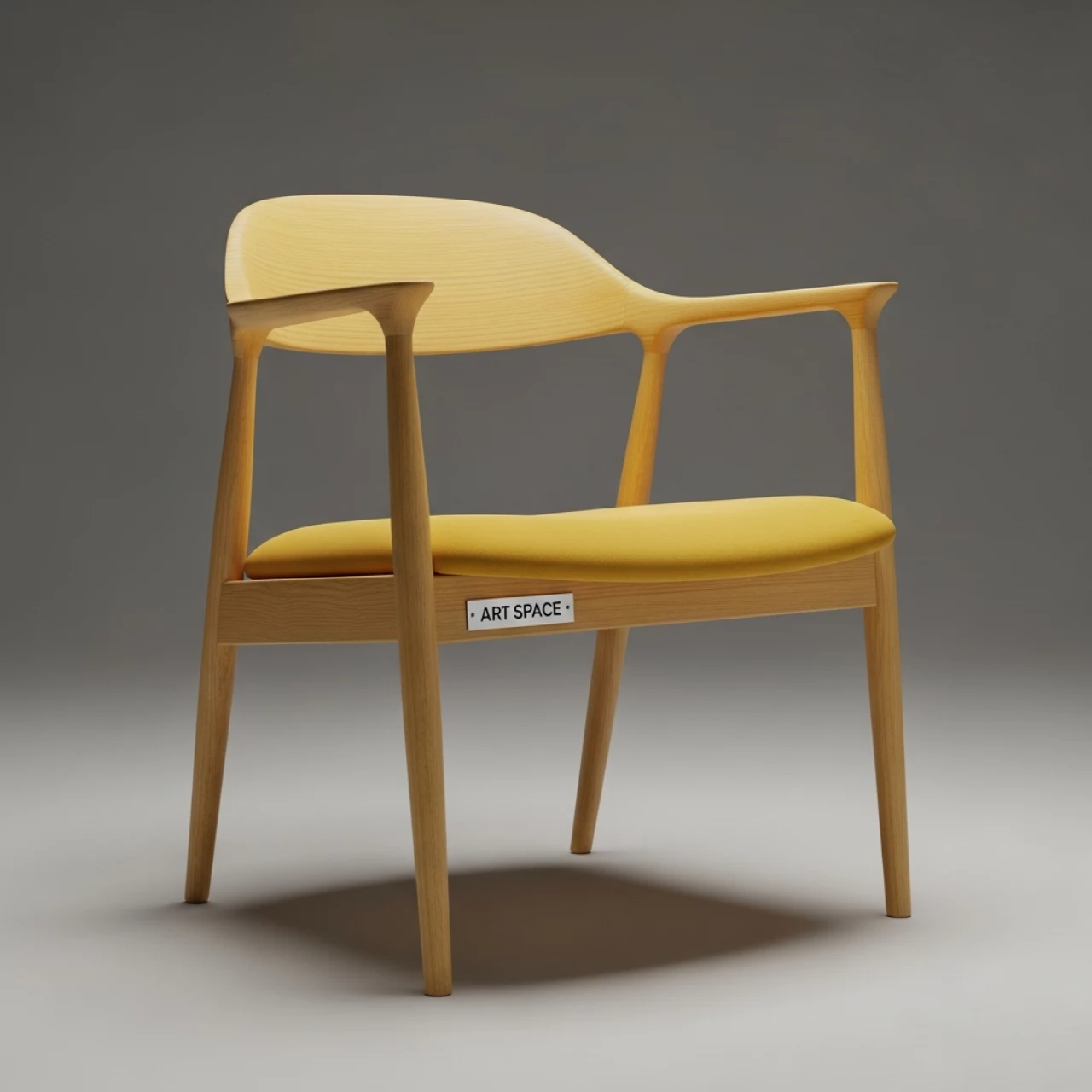 Аренда Стул кресло Джуно натуральный желтый в Зимнем театре — ART SPACE