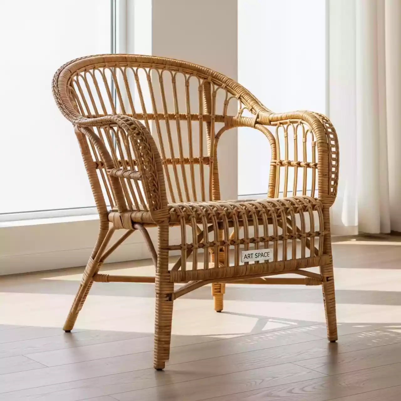 Аренда Стул кресло плетеное Пеланги К медовый в комплексе Sea Galaxy — ART SPACE