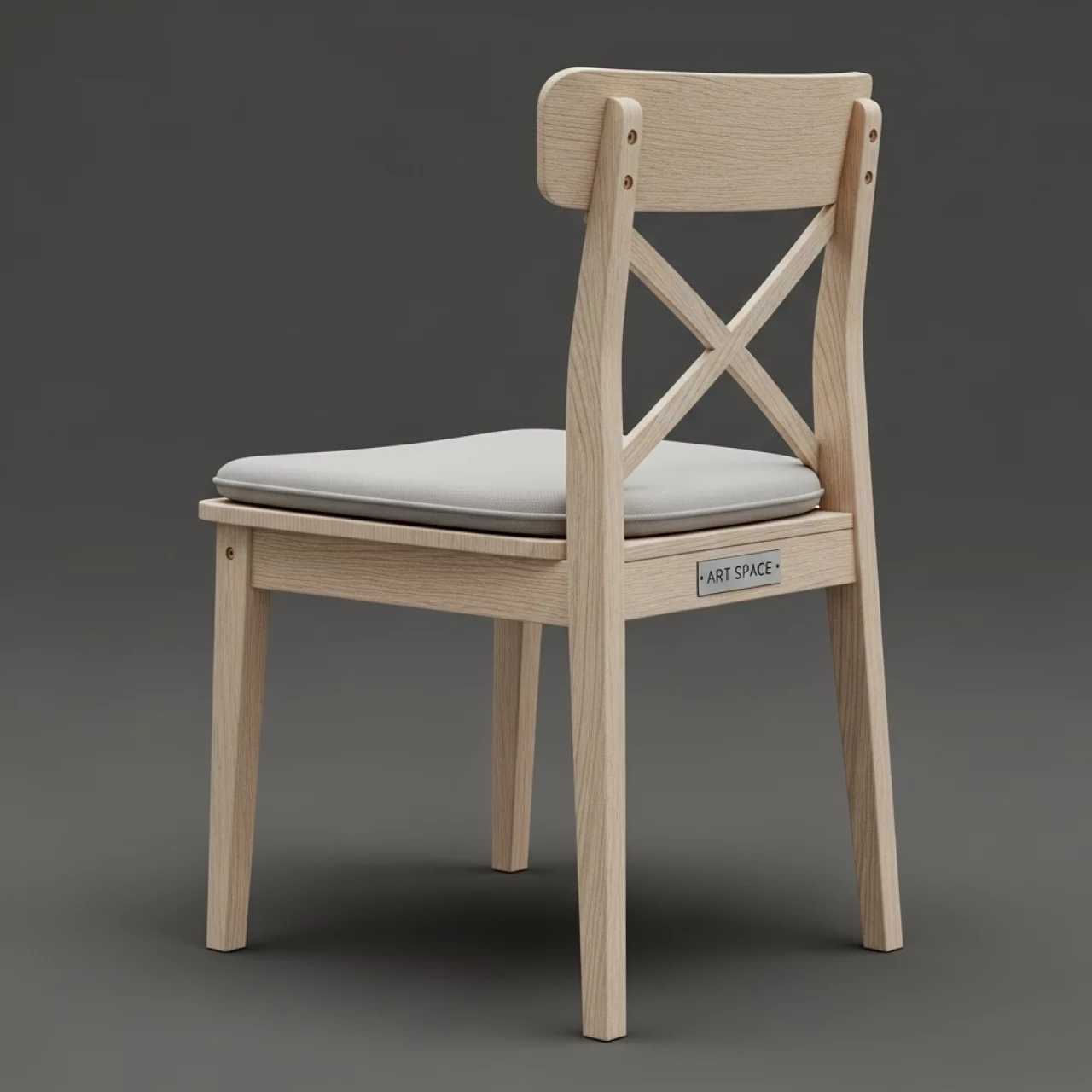 Аренда Стул Кроссбэк беленый дуб с подушкой в отеле «Звездный» — ART SPACE