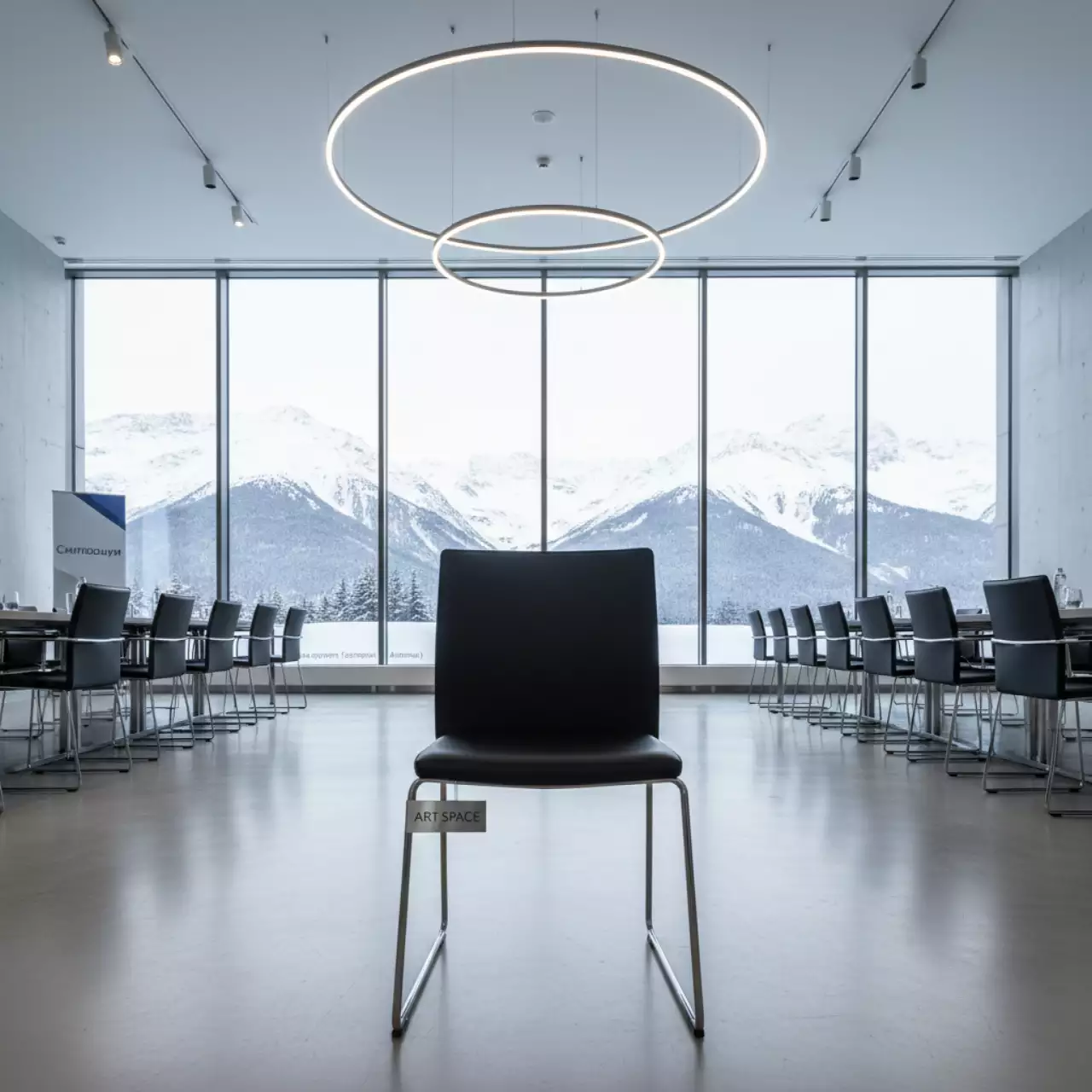 Аренда Стул Kvadro черный на курорте «Газпром» (Альпика) — ART SPACE