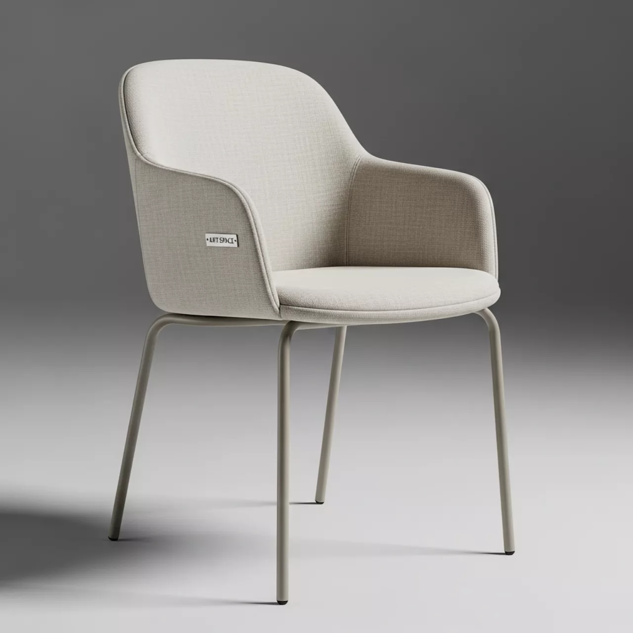 Аренда Стул Kvik рогожка Play linen металлические ножки RAL в банкетном зале «Дельфин» — ART SPACE