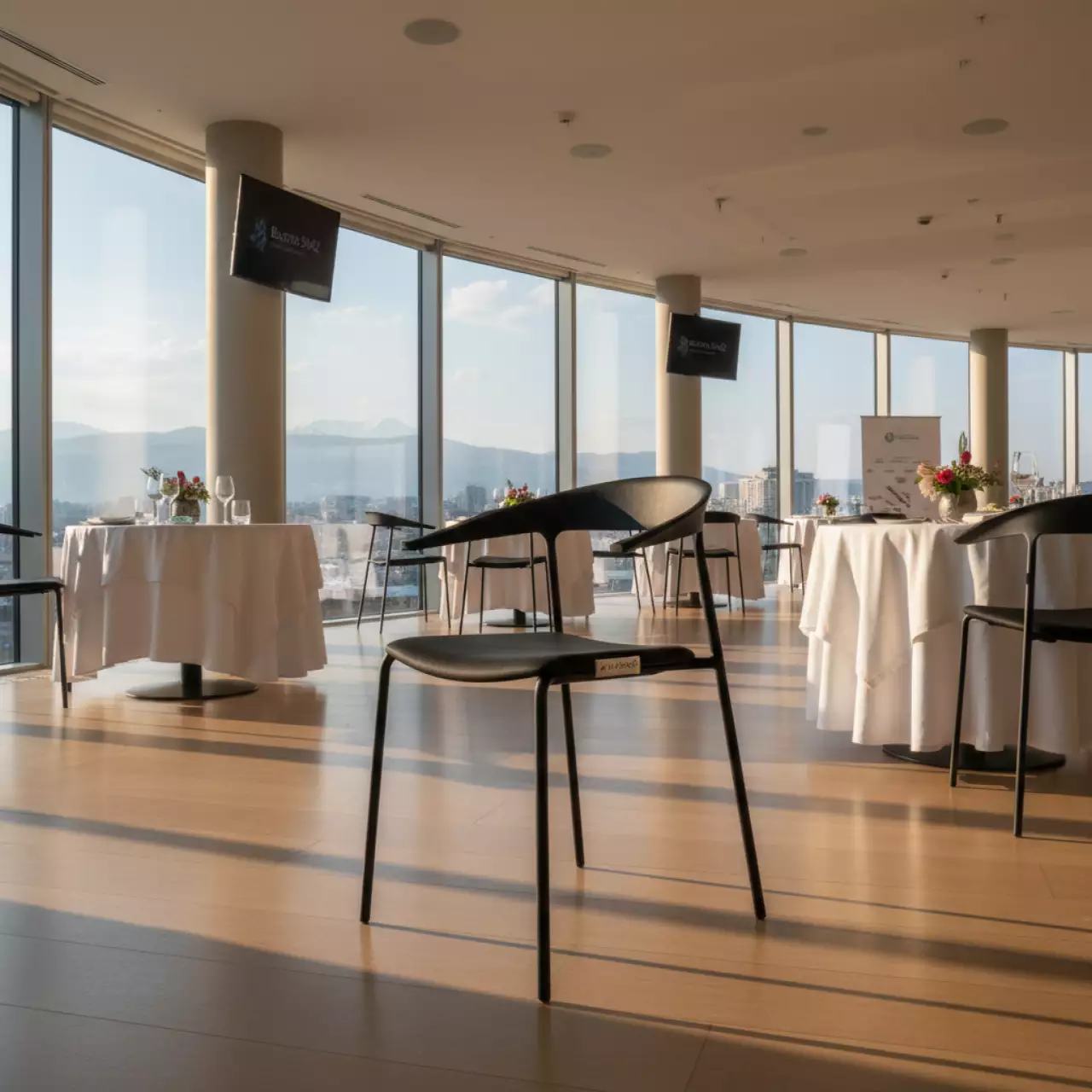 Аренда Стул Lanno черный в ресторане «Высота 5642» — ART SPACE