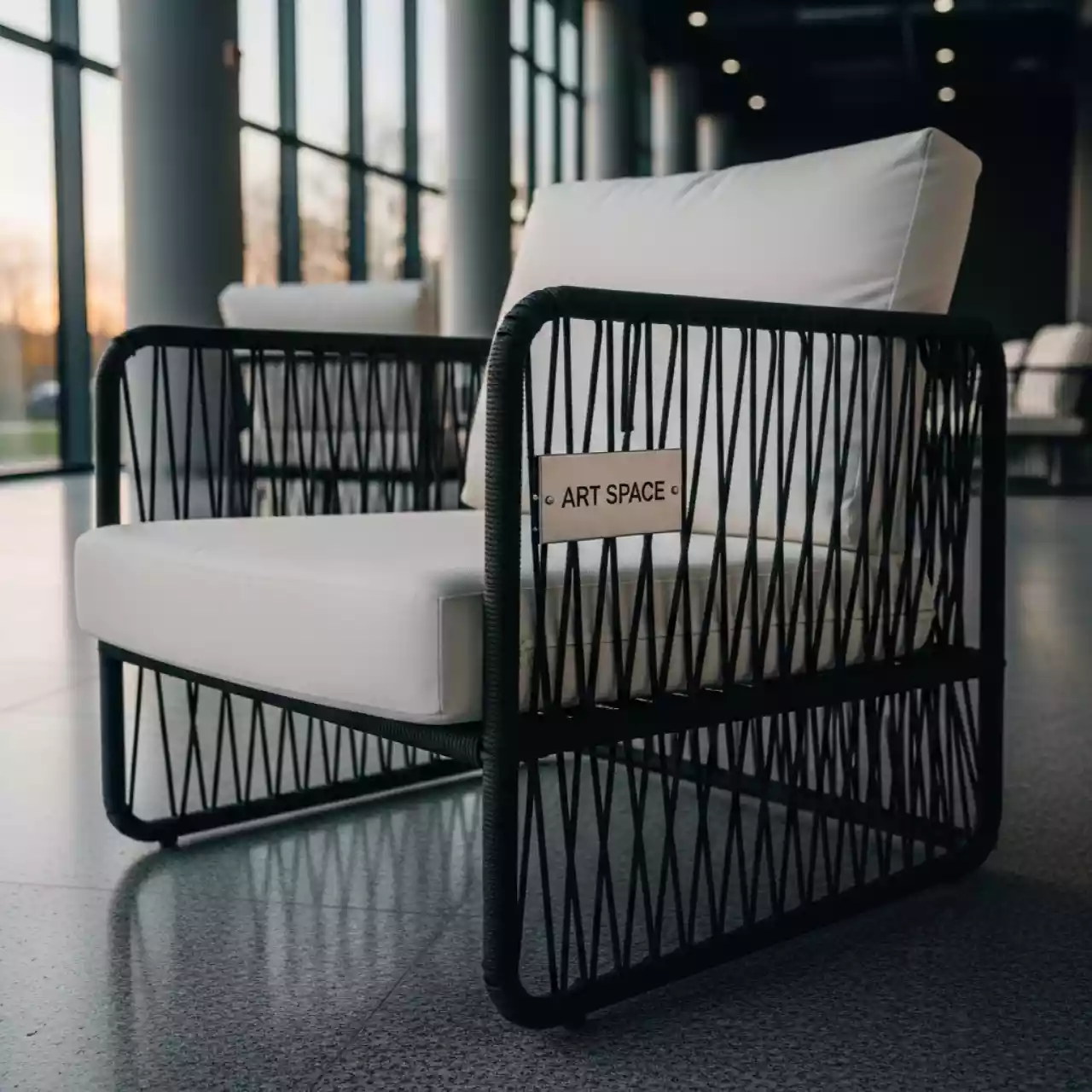 Аренда Стул лаунж плетеный с подушками Aloha в Omega Sirius — ART SPACE