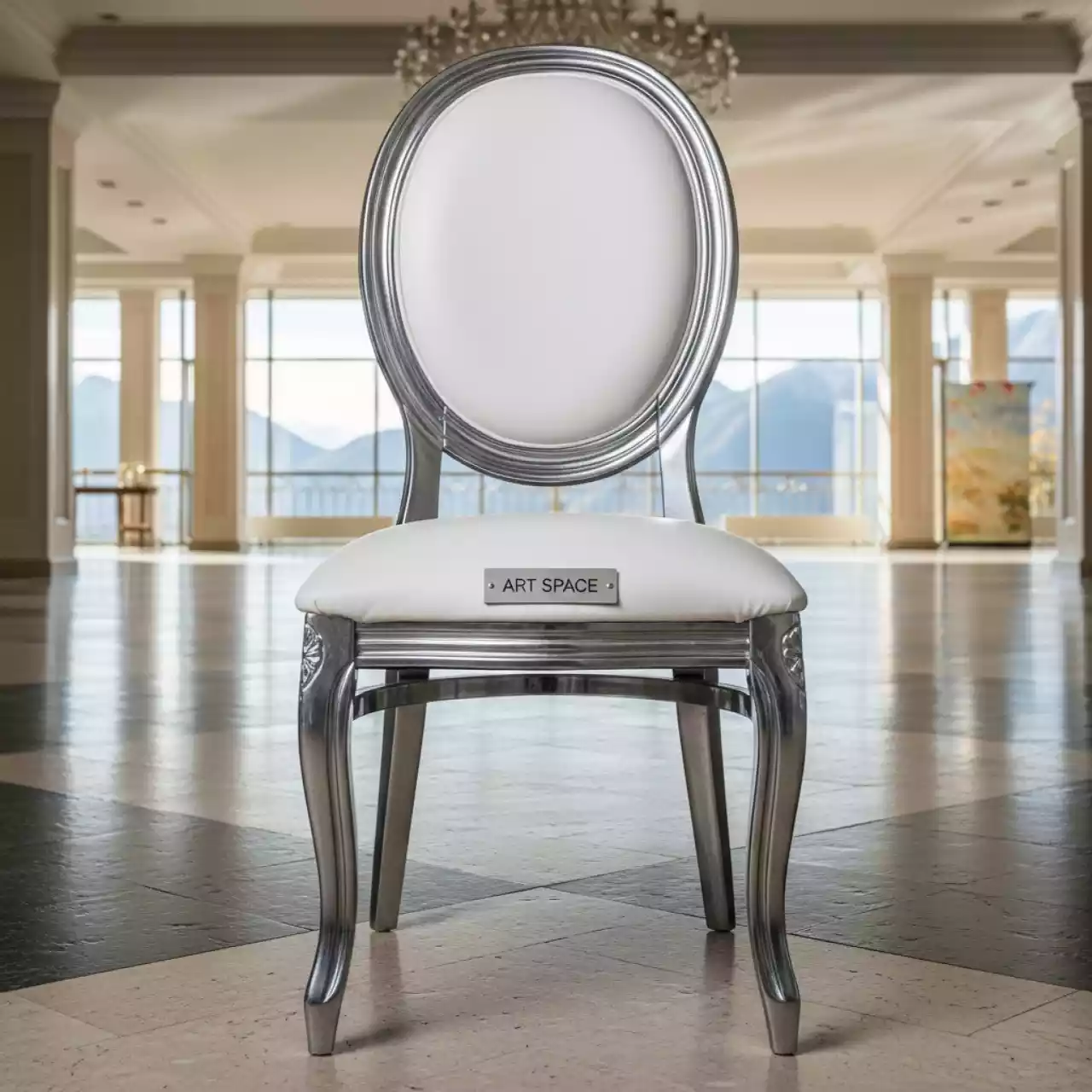 Аренда Стул Laval Silver белый в Radisson Hotel Rosa Khutor — ART SPACE