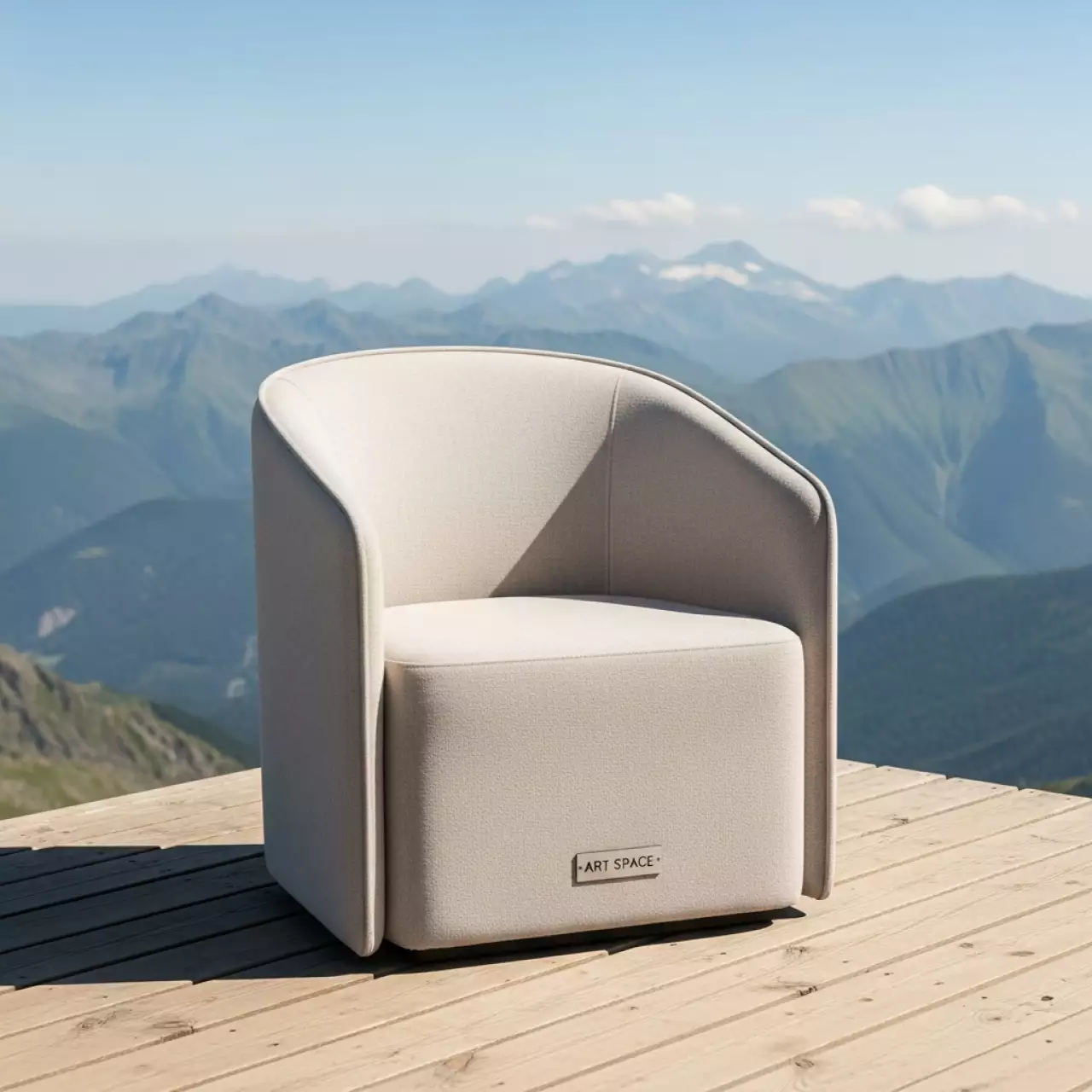 Аренда Стул Lilu бежевый на площадке Rosa Peak (2320м) — ART SPACE