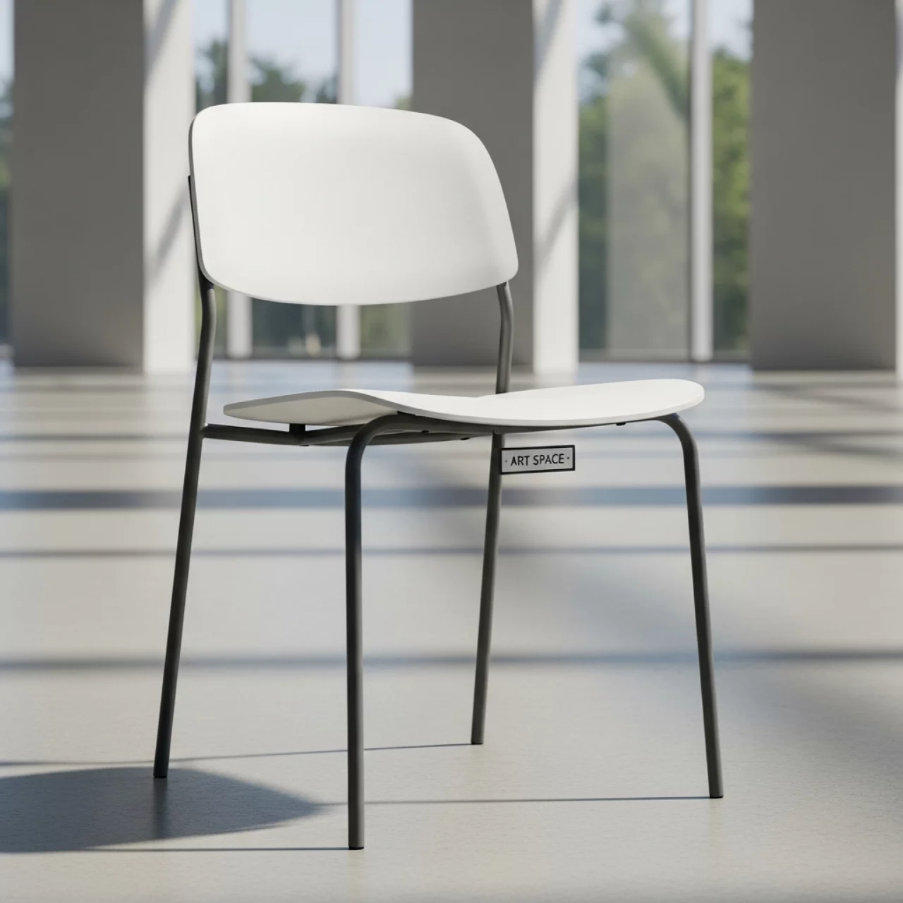 Аренда Стул Lime белый антрацит в ледовом дворце «Роза Хутор» — ART SPACE