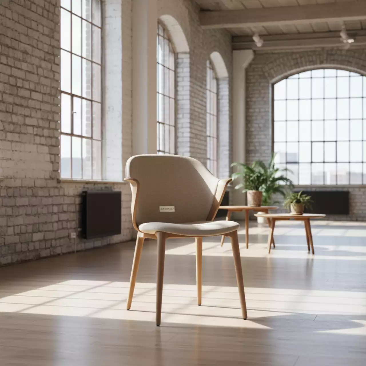 Аренда Стул LIO CH st W бежевый в лофте «Студия 21» — ART SPACE