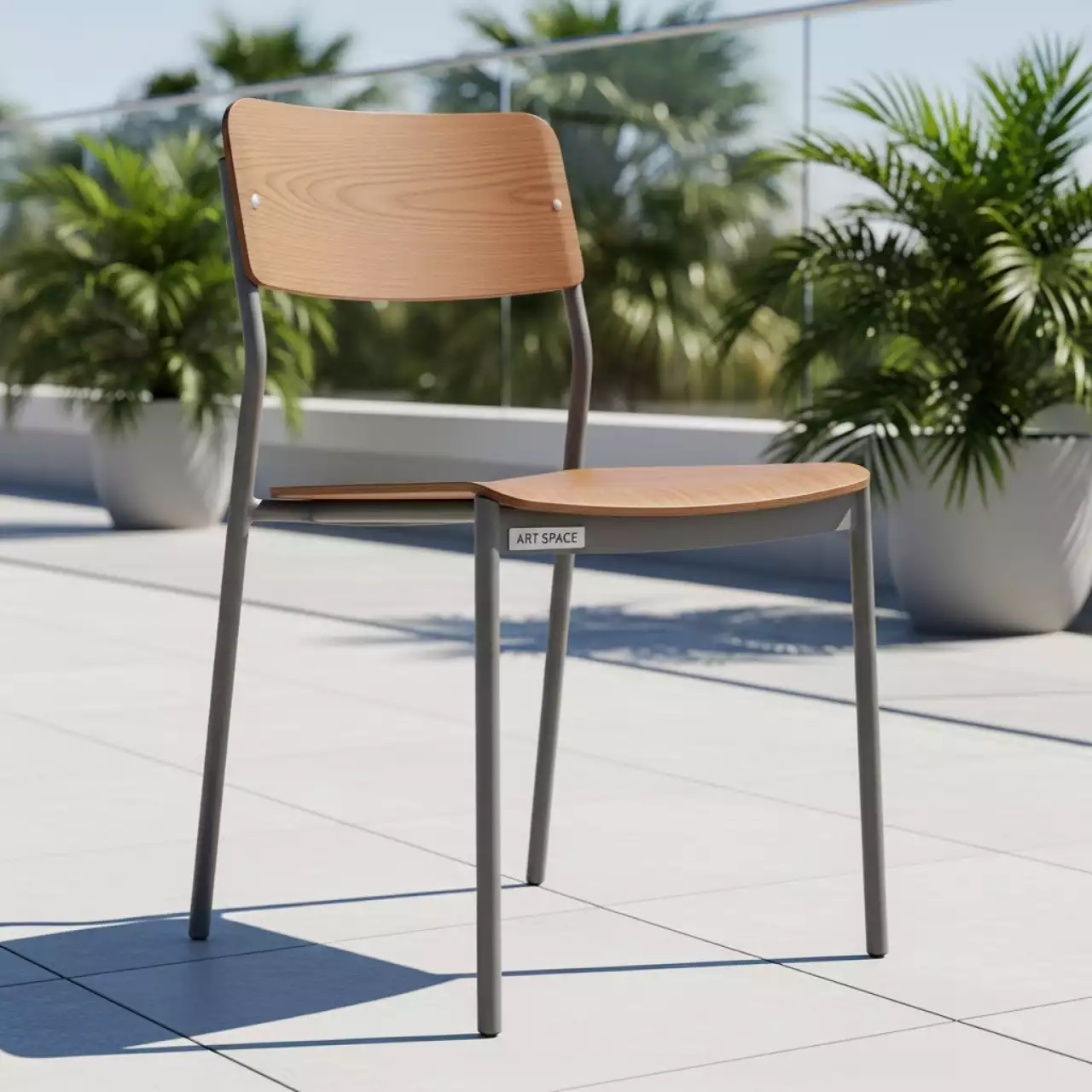 Аренда Стул LIO CH st W mua H grey H gray в санатории «Октябрьский» — ART SPACE