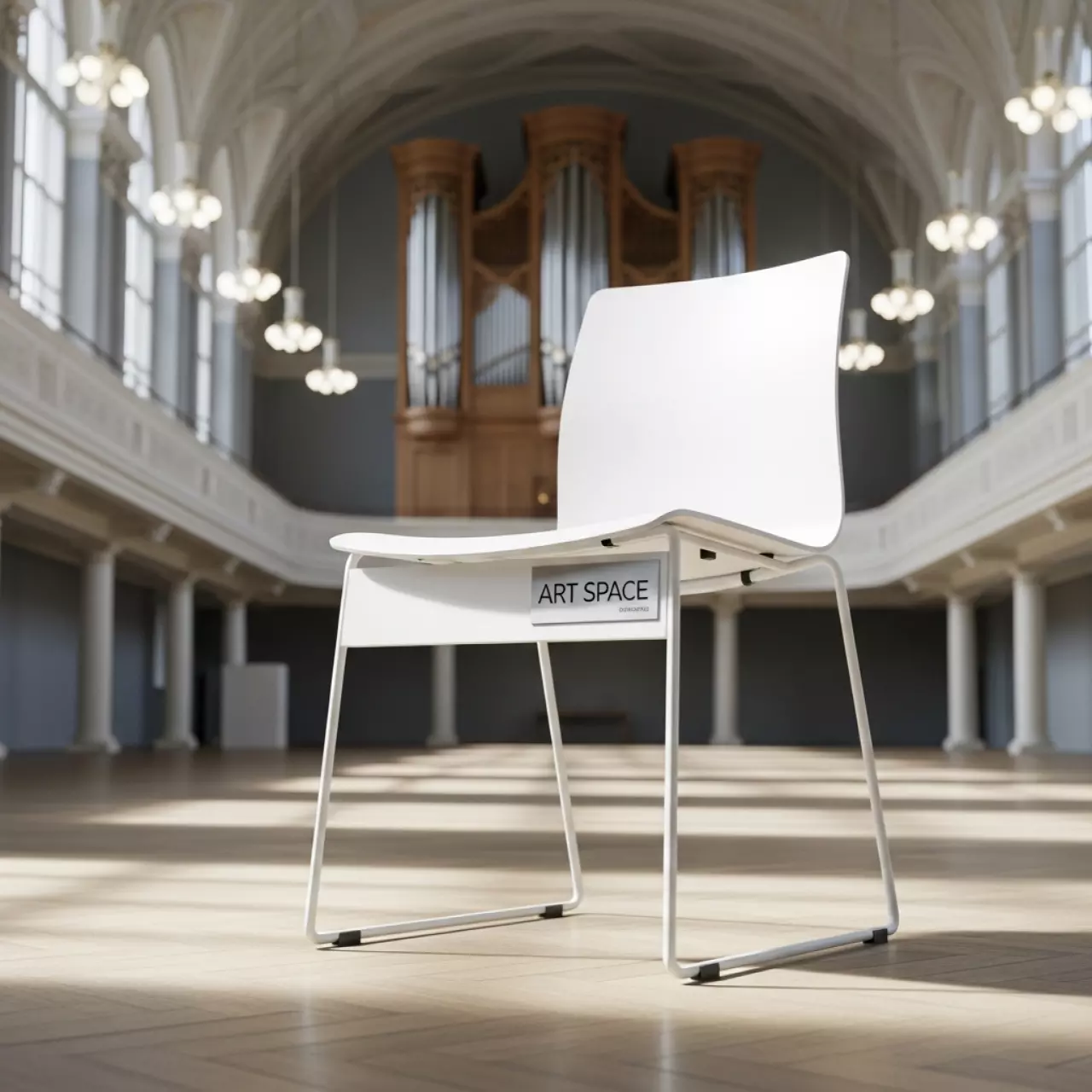 Аренда Стул Lois белый в Зале органной и камерной музыки — ART SPACE