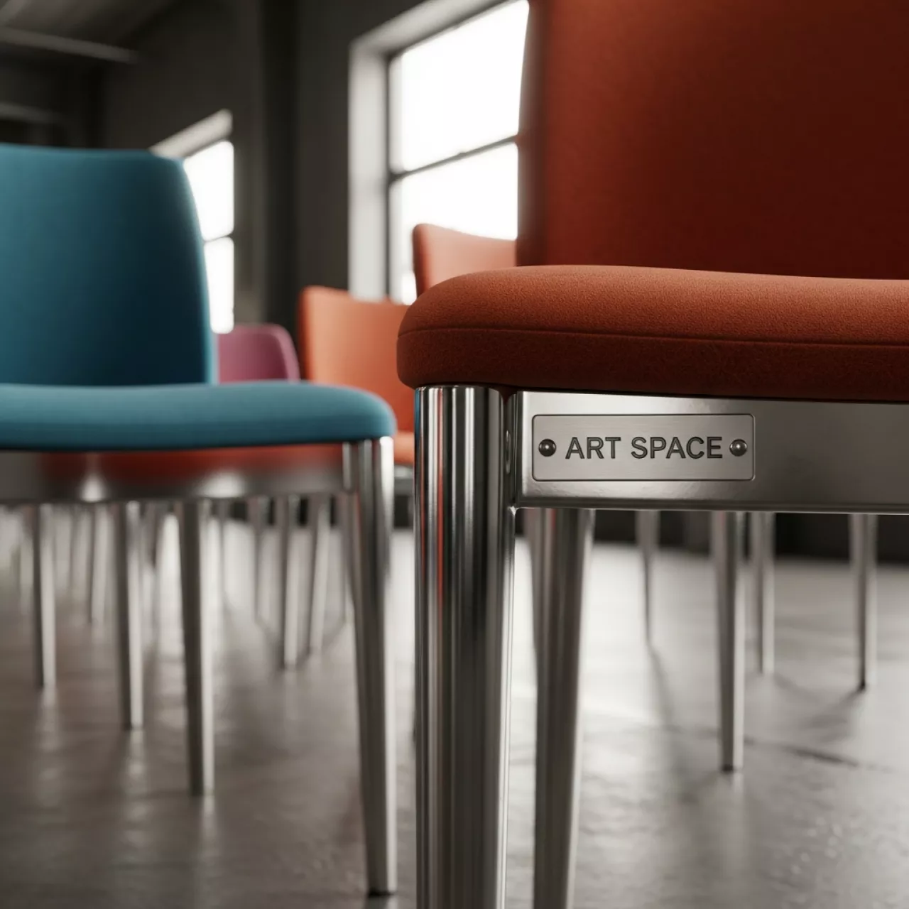 Аренда Стул LUX ножки хром в ресторане «Магадан» — ART SPACE