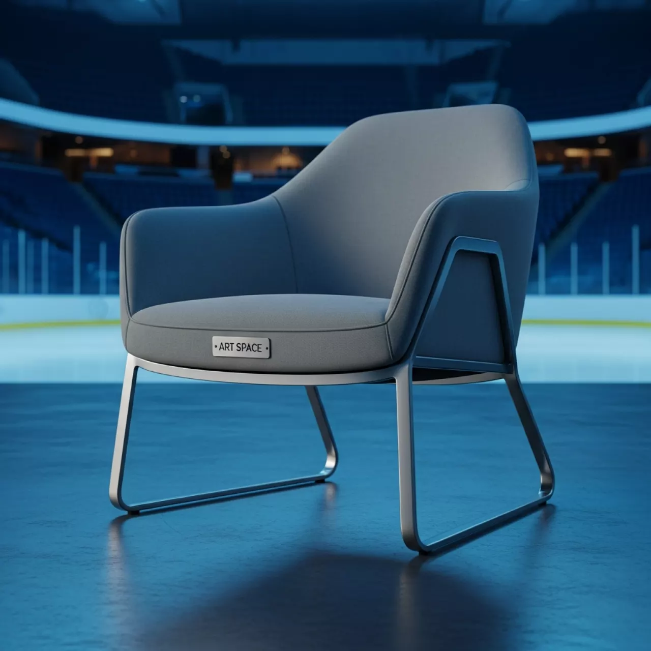 Аренда Стул MAR CH st RAL Mua серый в ледовой арене «Шайба» — ART SPACE