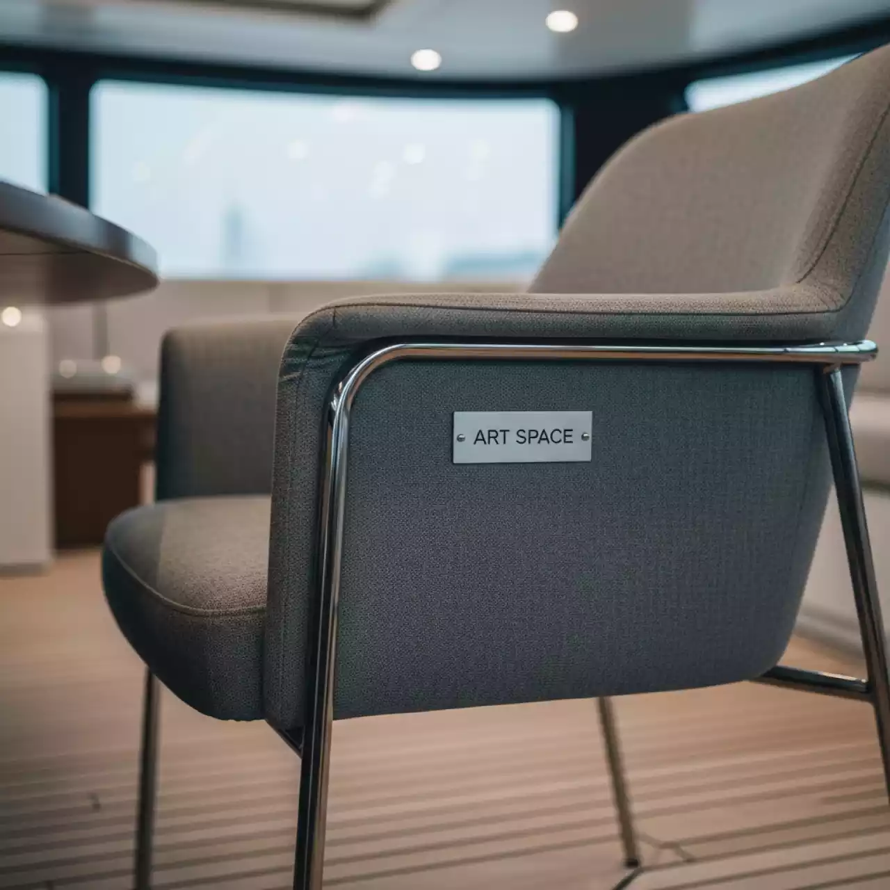 Аренда Стул MAR CH W серый на VIP-яхте (Имеретинский порт) — ART SPACE