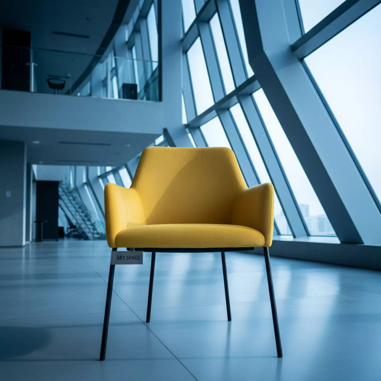 Аренда Стул Марк желтый велюр металлические ножки в Зимнем театре — ART SPACE
