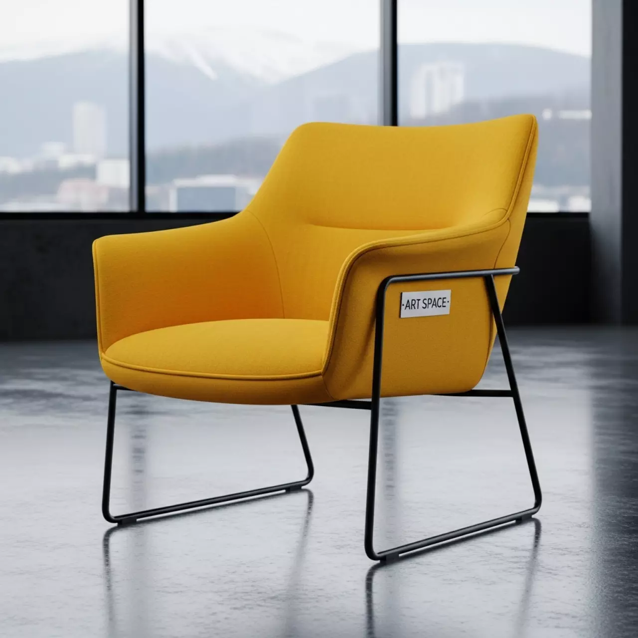 Аренда Стул Маркус желтый в Skypark Sochi — ART SPACE
