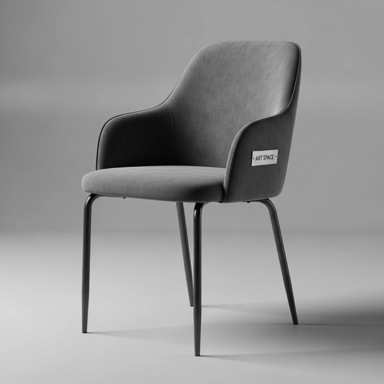 Аренда Стул Меган велюр темно серый в ресторане «Sanremo» — ART SPACE