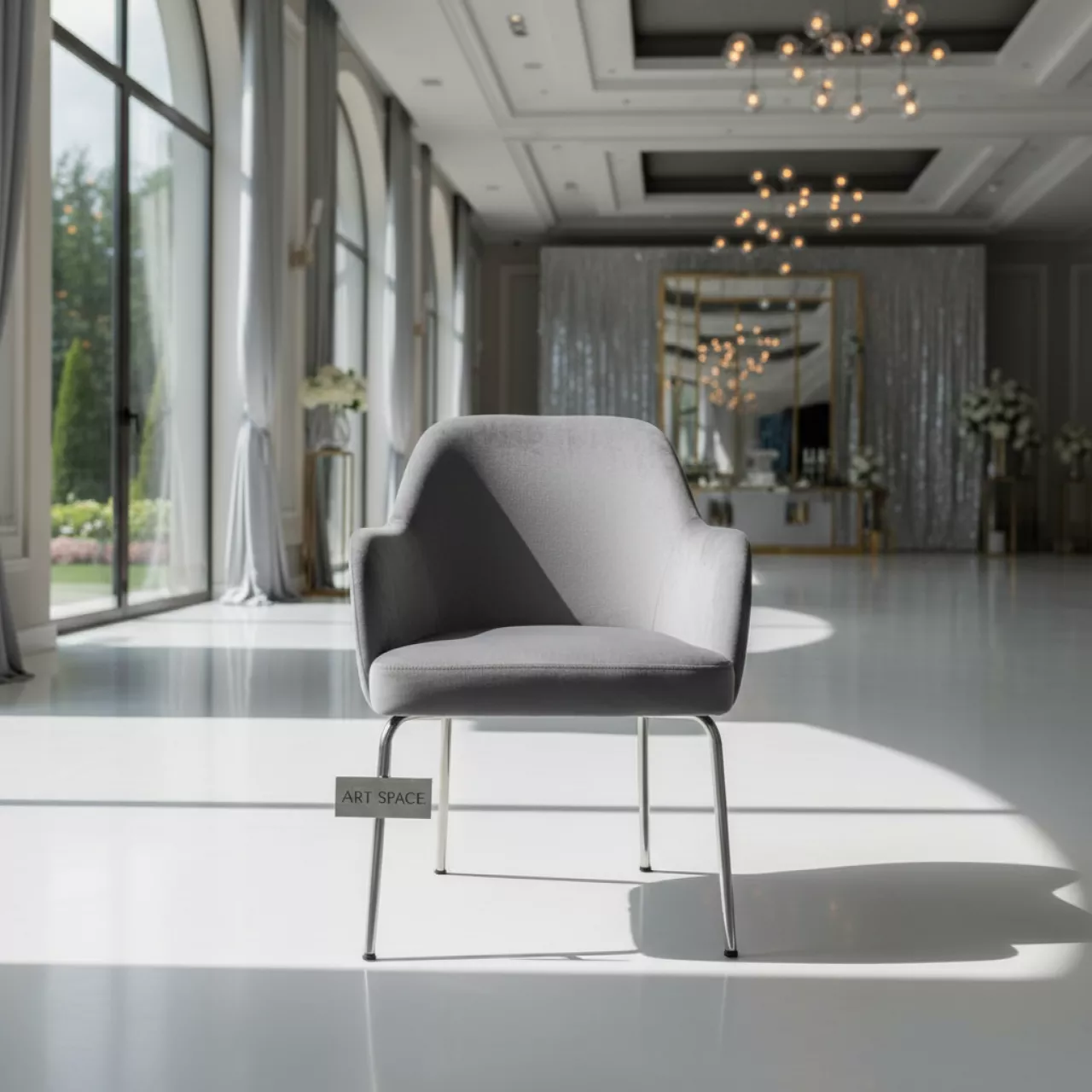 Аренда Стул Мехико серый велюр в Karat Resort — ART SPACE