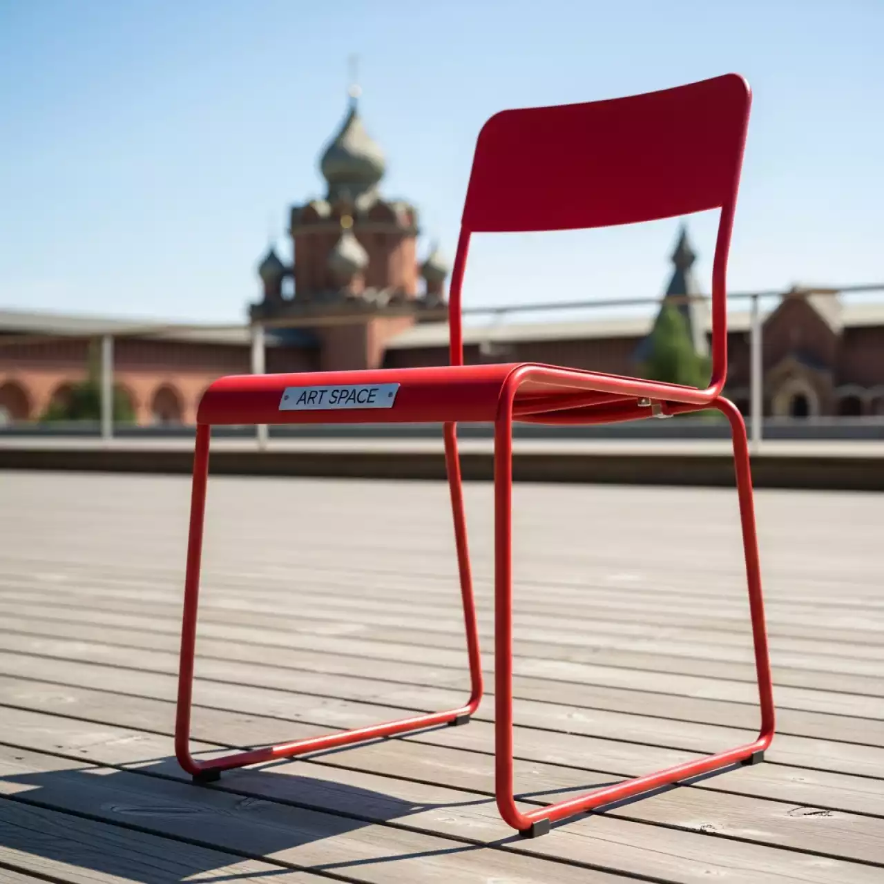 Аренда Стул Metall красный в этно-парке «Моя Россия» — ART SPACE