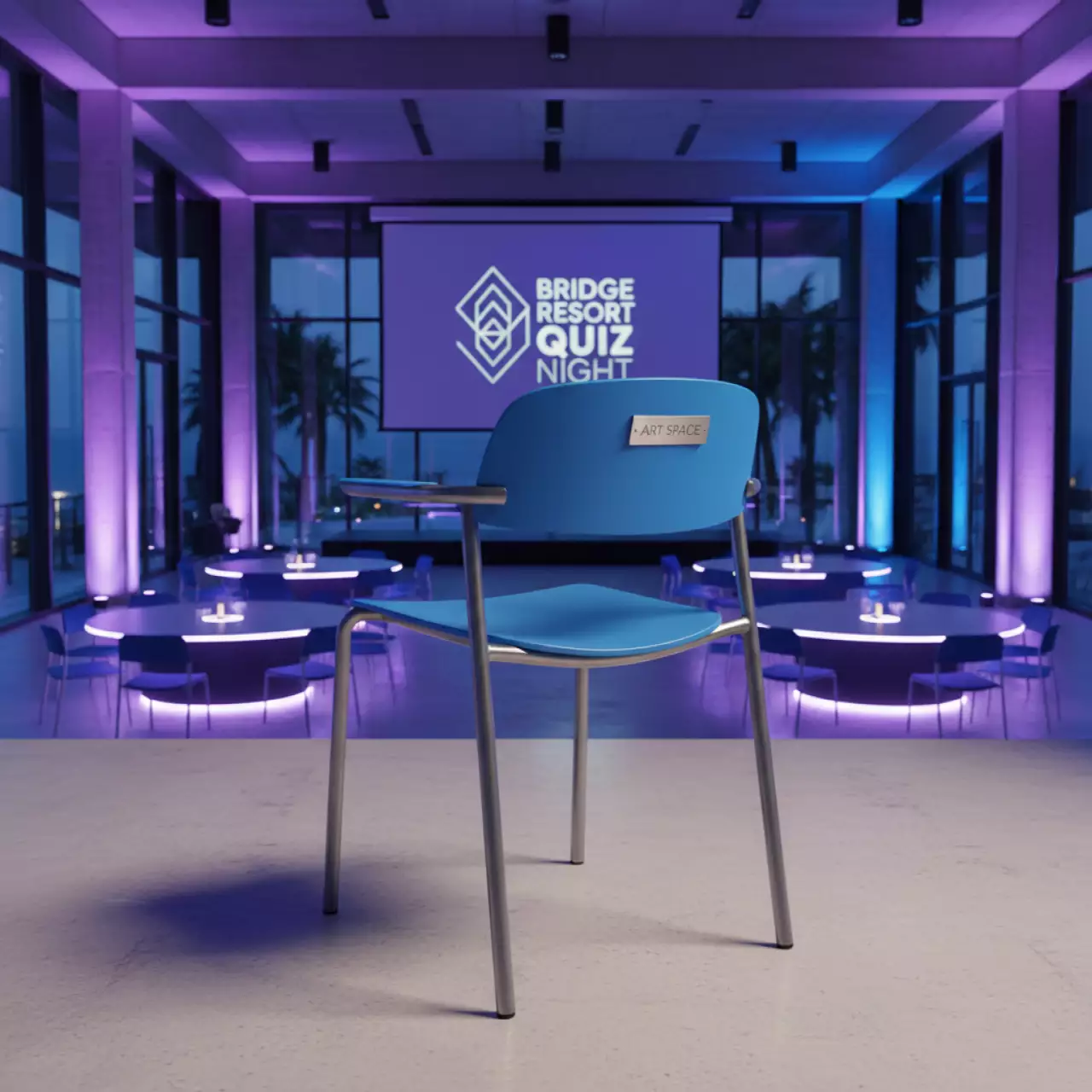 Аренда Стул металлический Shine в Bridge Resort — ART SPACE