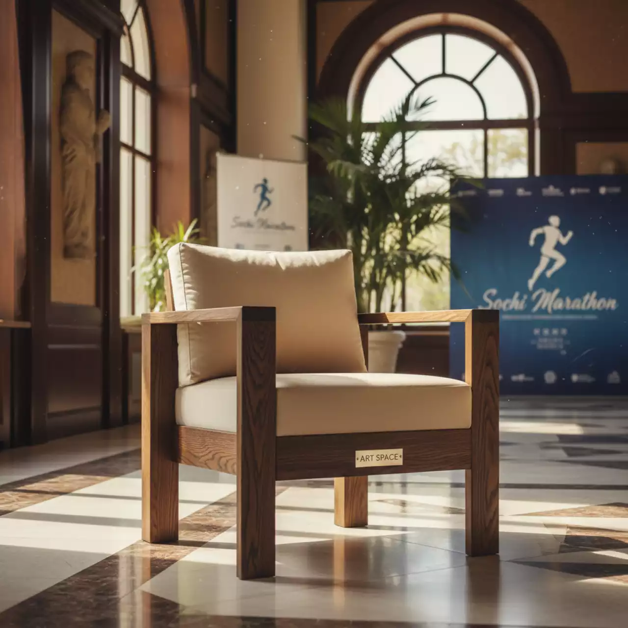 Аренда Стул Милан с подушкой Мореный дуб в гранд-отеле «Жемчужина» — ART SPACE