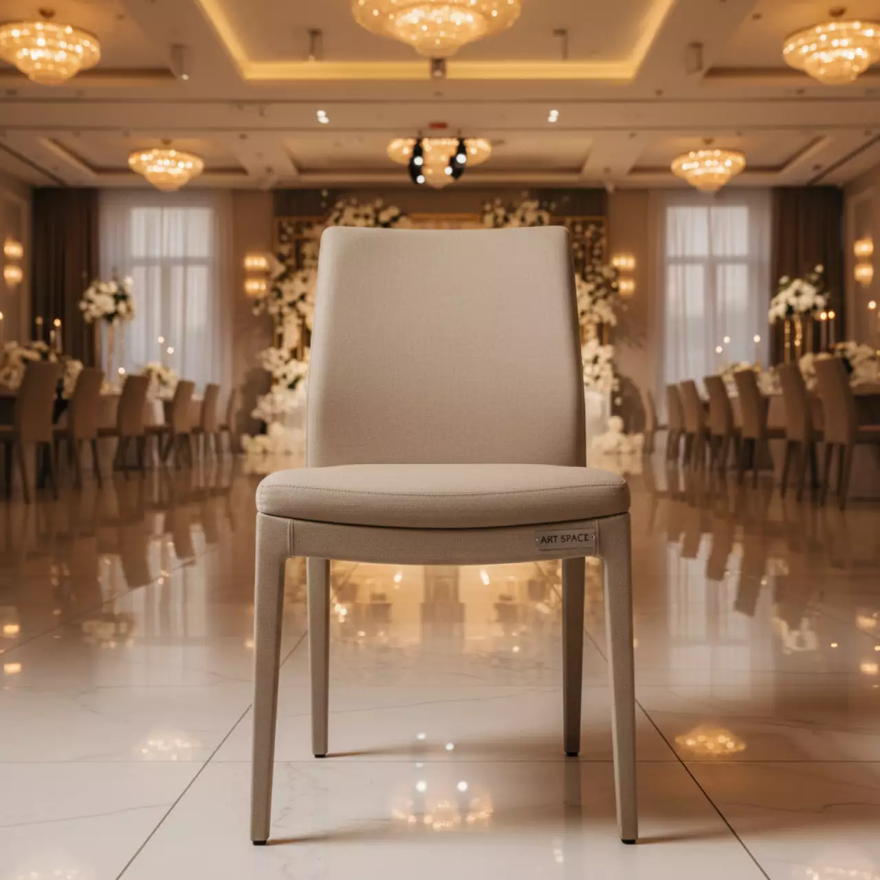 Аренда Стул Митч бежевый в казино «Сочи» — ART SPACE