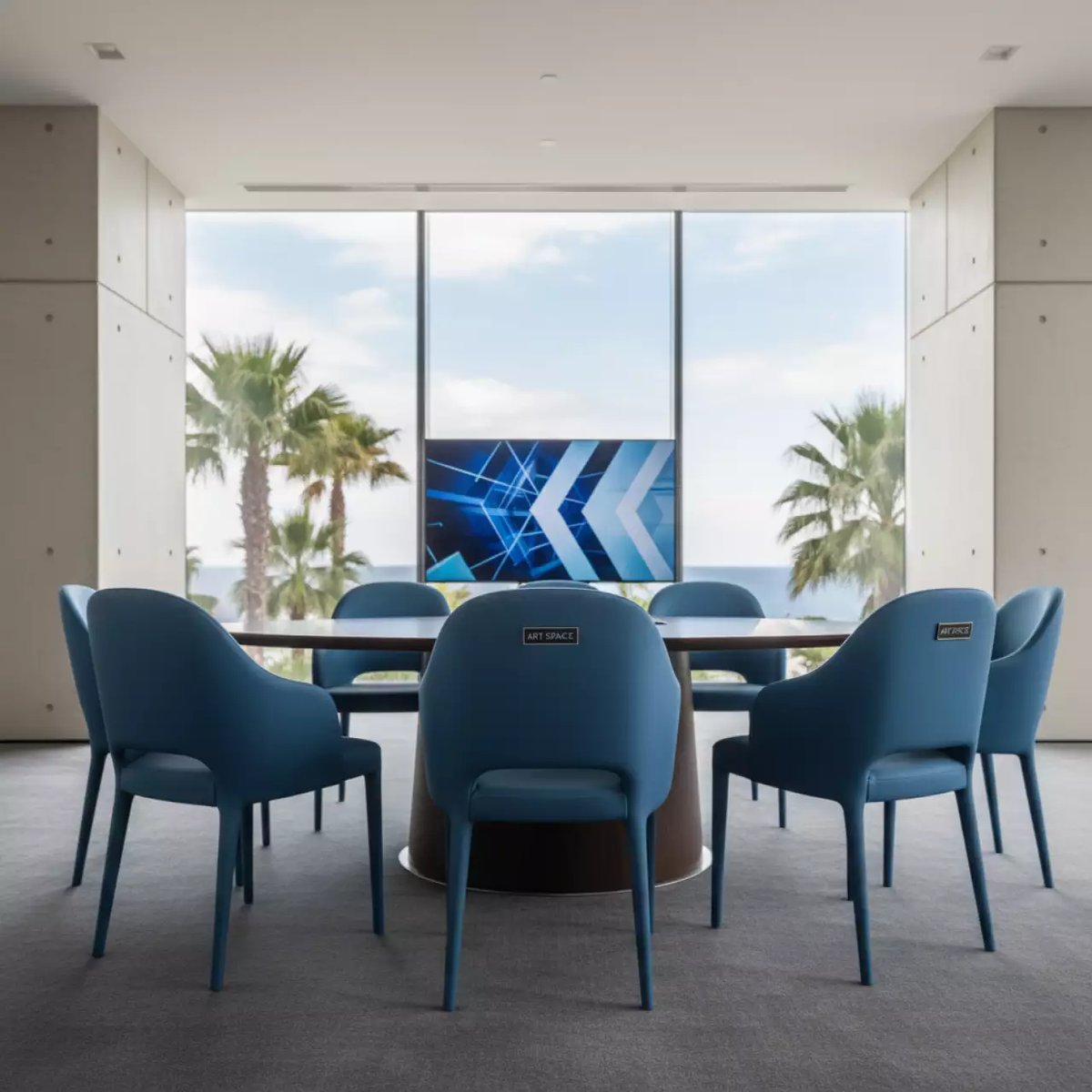 Аренда Стул Митч синий в Grand Karat Sochi — ART SPACE