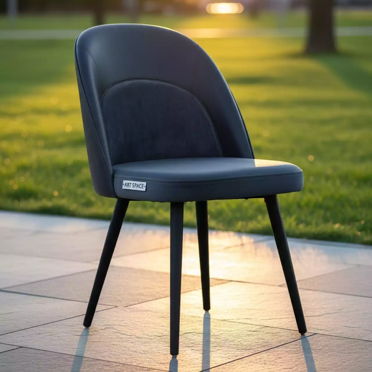 Аренда Стул Mix экокожа Space Graphite велюр Velutto бук черная морилка RAL в парке «Ривьера» — ART SPACE