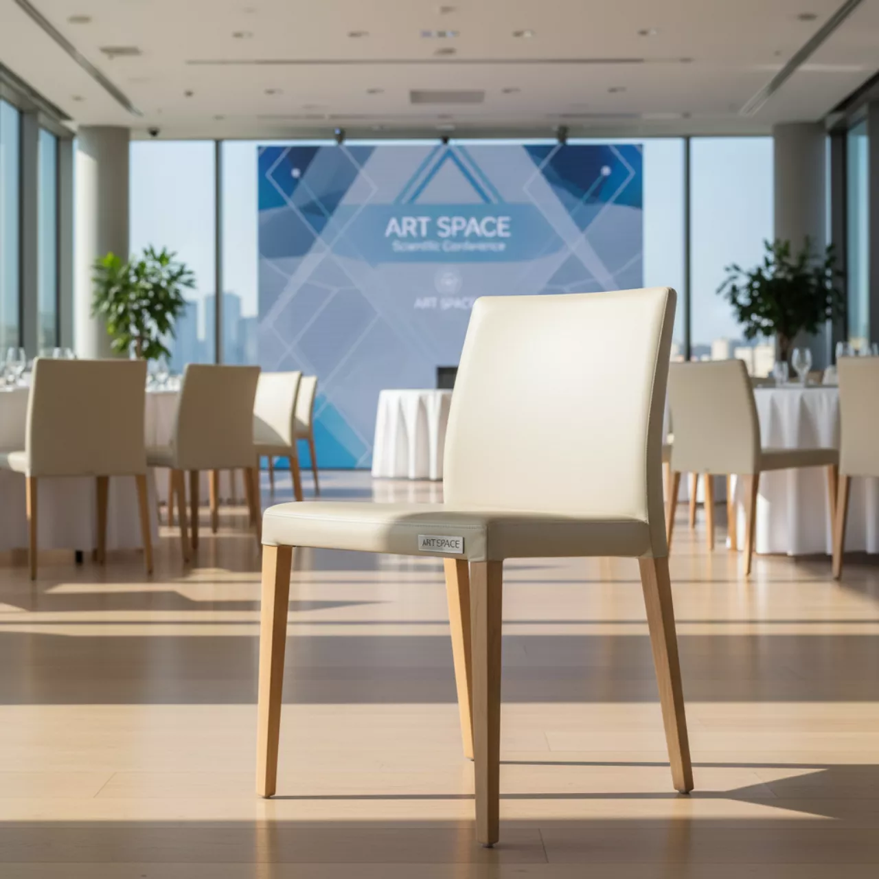 Аренда Стул Mix кожзам Stella Neve ножки бук в ресторане «Паруса» — ART SPACE