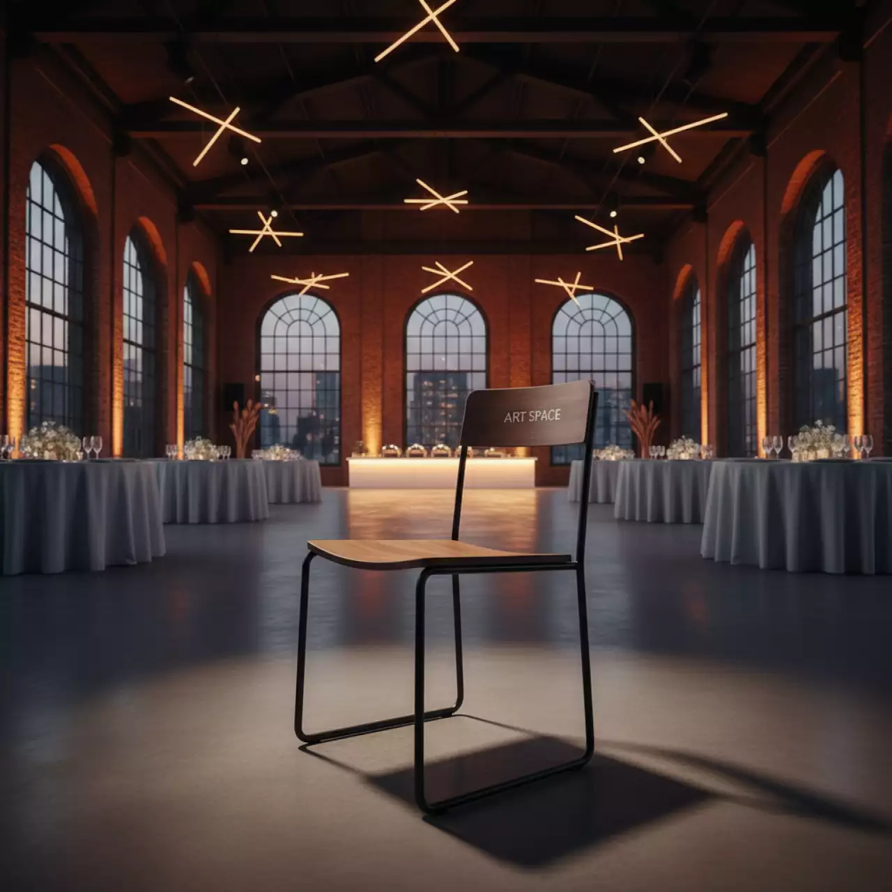 Аренда Стул Моншау на металлокаркасе в Red Arena — ART SPACE