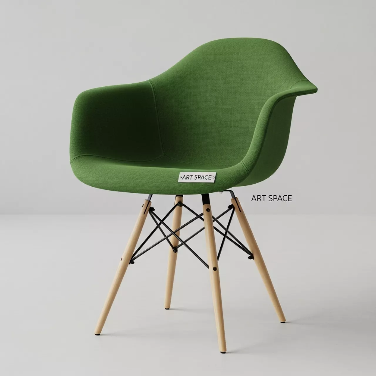 Аренда Стул мягкий Eames зеленый в Гранд Отель Поляна — ART SPACE