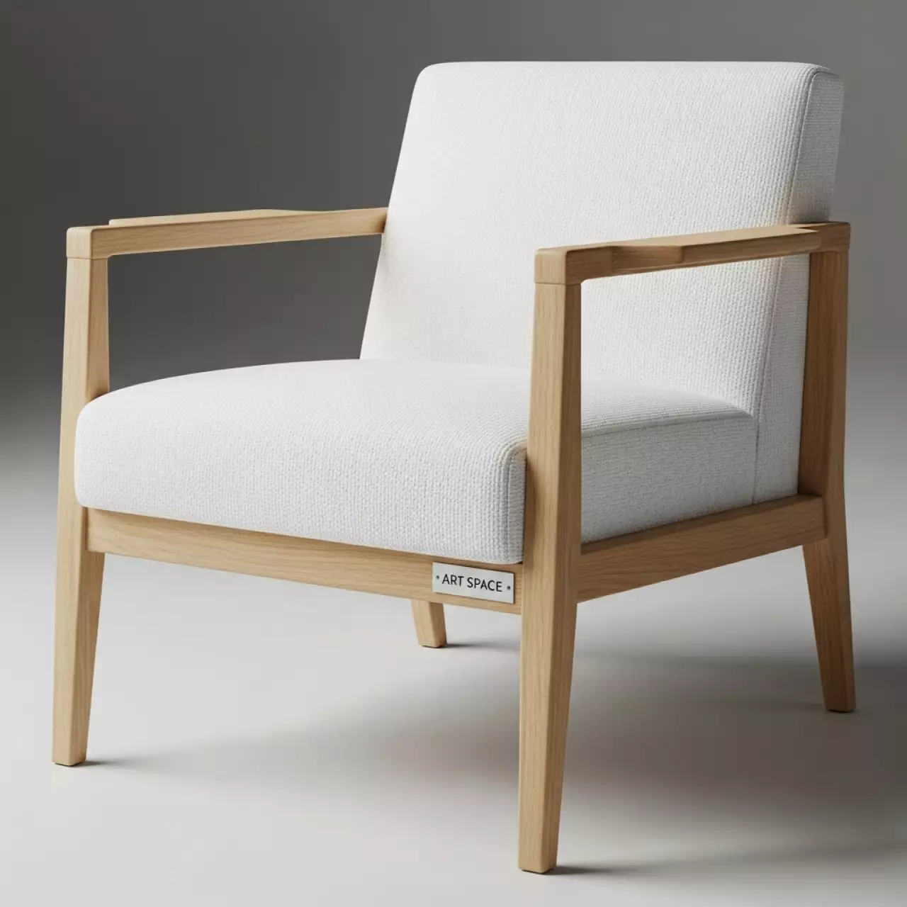 Аренда Стул мягкий Wood Textile White белая текстильная обивка в Rodina Grand Hotel & SPA — ART SPACE