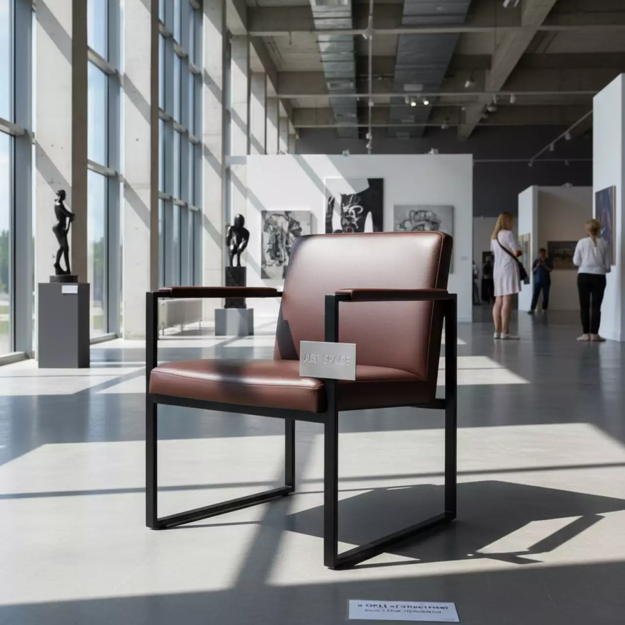 Аренда Стул на металлокаркасе Twin коричневый черный в ОКЦ «Галактика» — ART SPACE