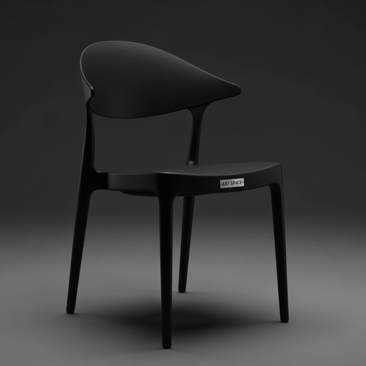 Аренда Стул на ножках Vicenza черный в ресторане «Плакучая Ива» — ART SPACE