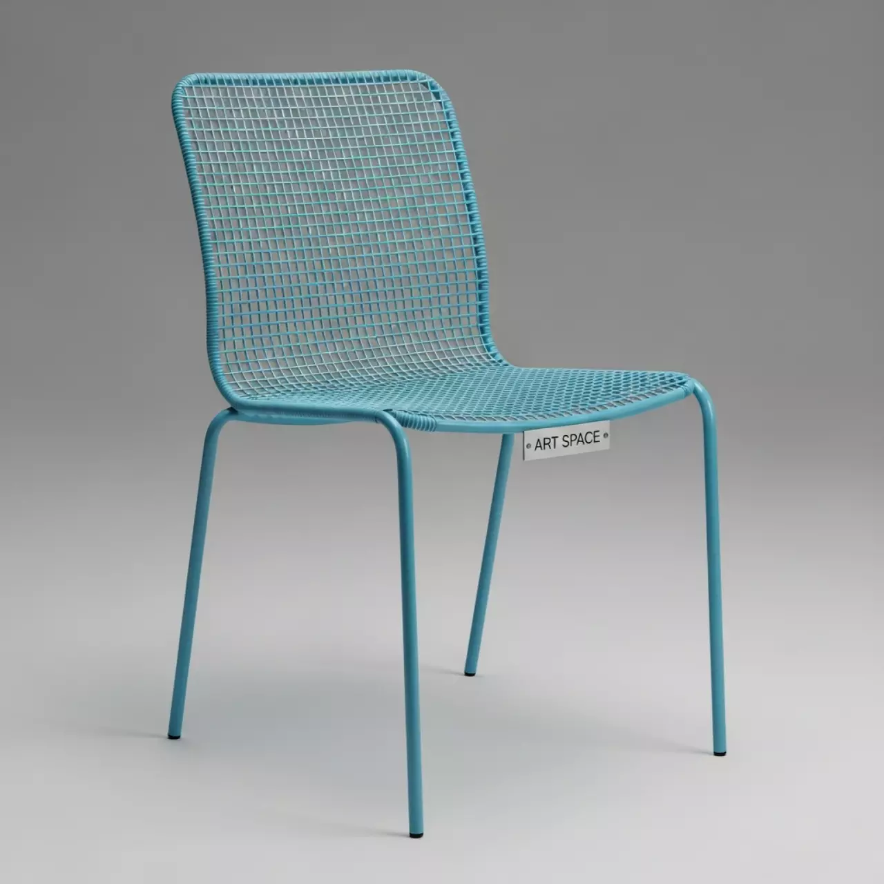 Аренда Стул на прутке Vicenza голубой в Omega Sirius — ART SPACE