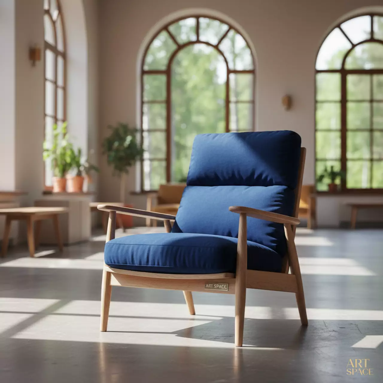 Аренда Стул Napoleon Gold Blue в санатории «Русь» — ART SPACE